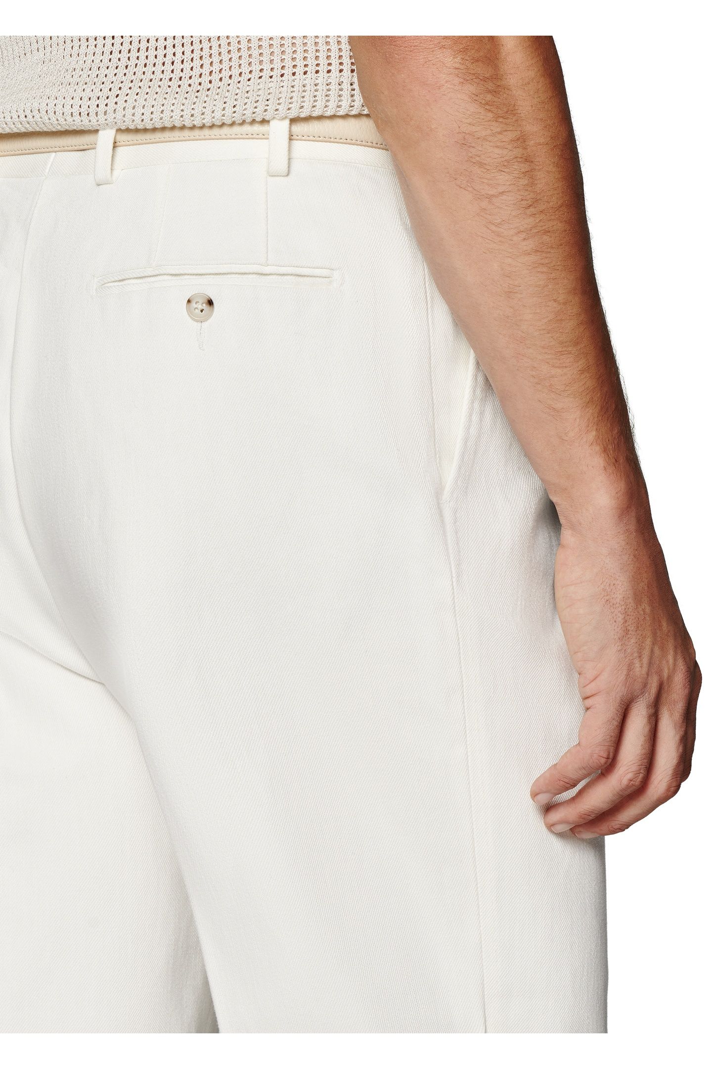 DUCA-OFF-WHITE FORMAL TROUSERS OFF-WHITE 8