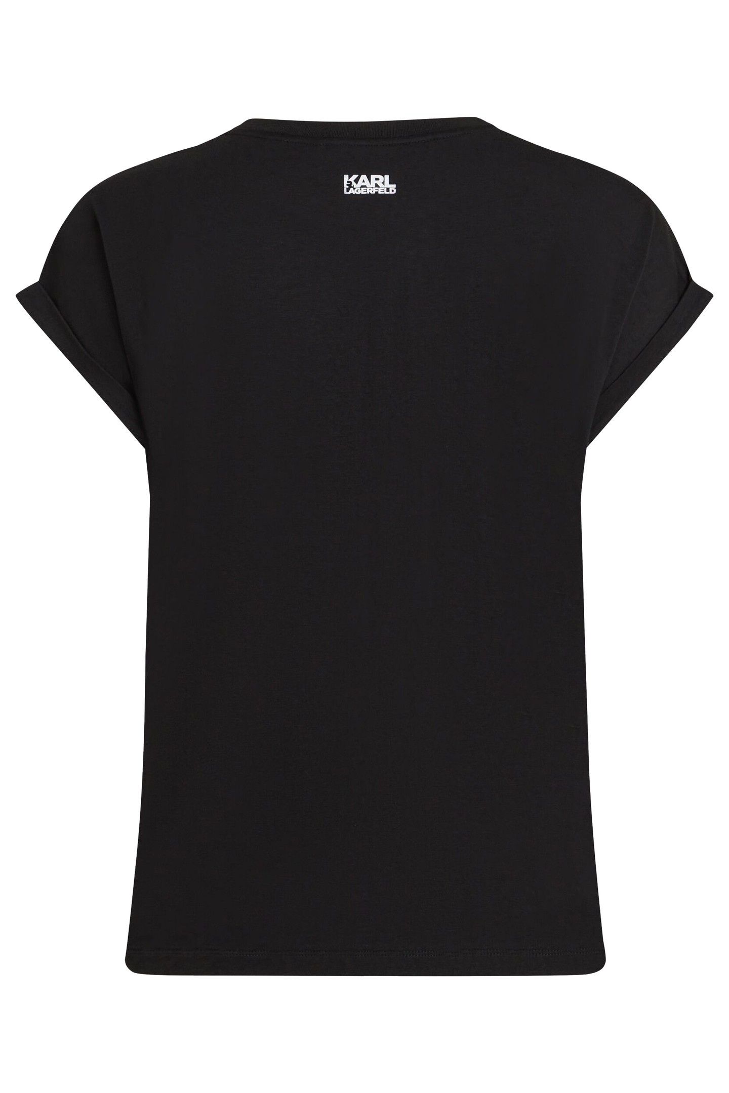 BIG IKON PRINT FLOWY T-SHIRT BLACK 2