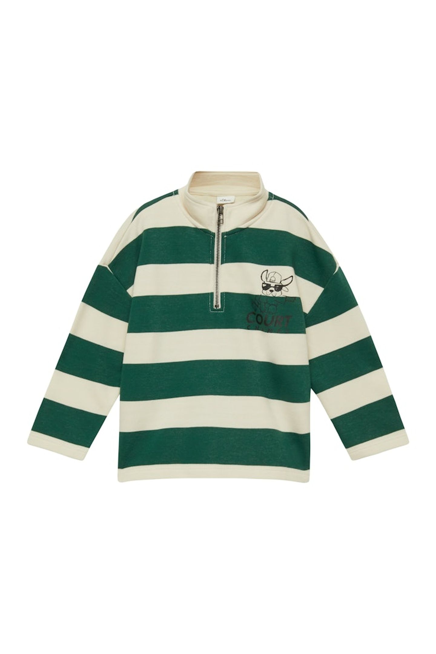 S.OLIVER SWEATSHIRTS GREEN STRIPES 1