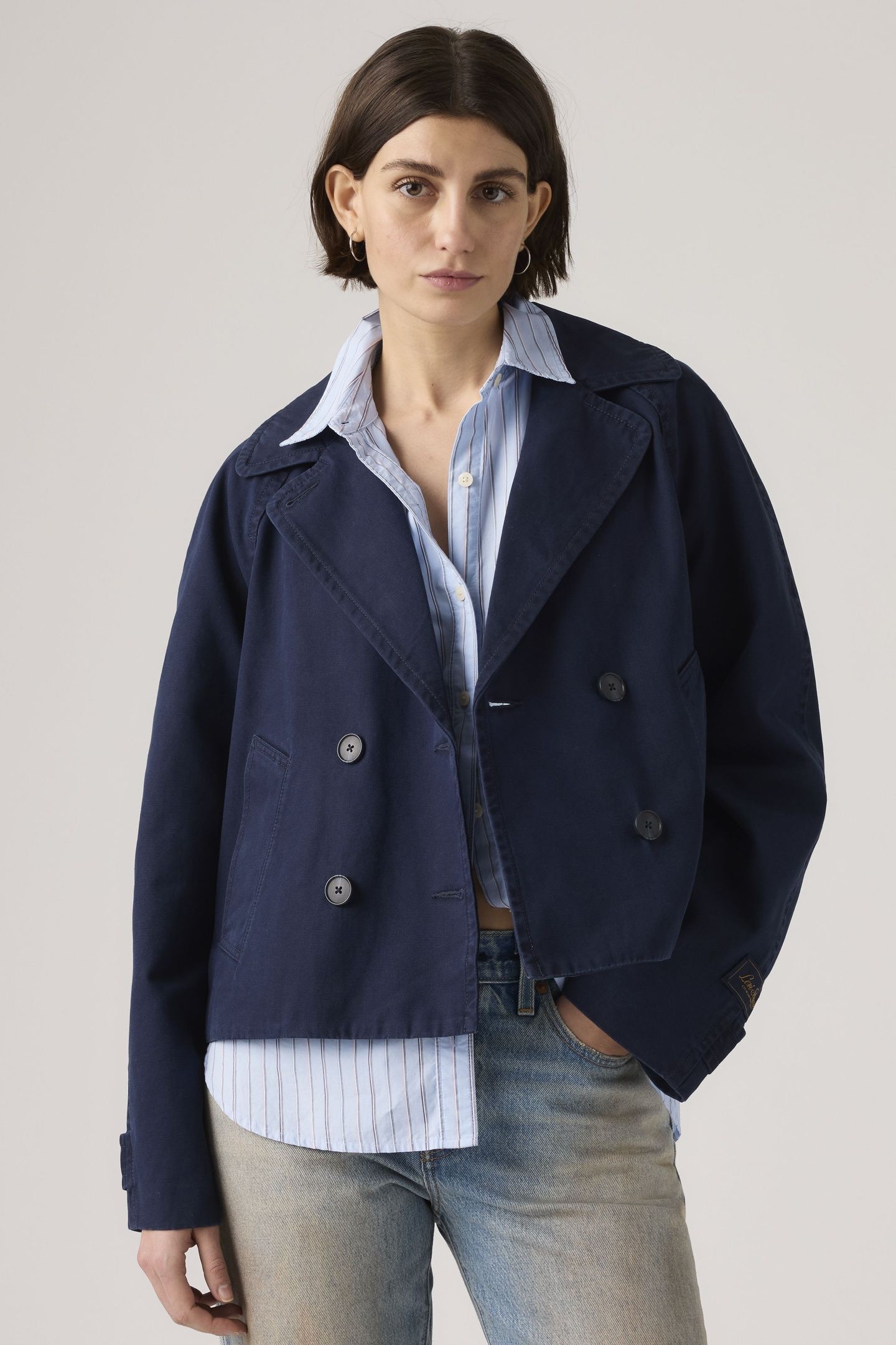 BREE CROPPED SWING TRENCH JACKET 2