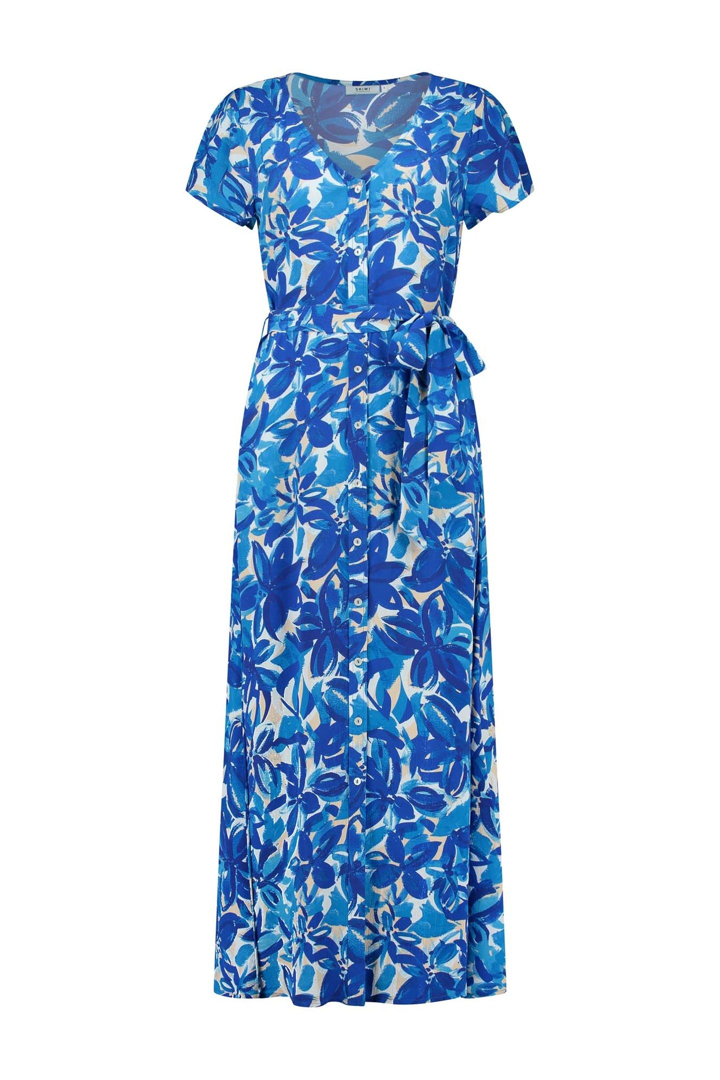 BRAZIL DRESS PAINTED FLOWER SPORTS BLUE 6