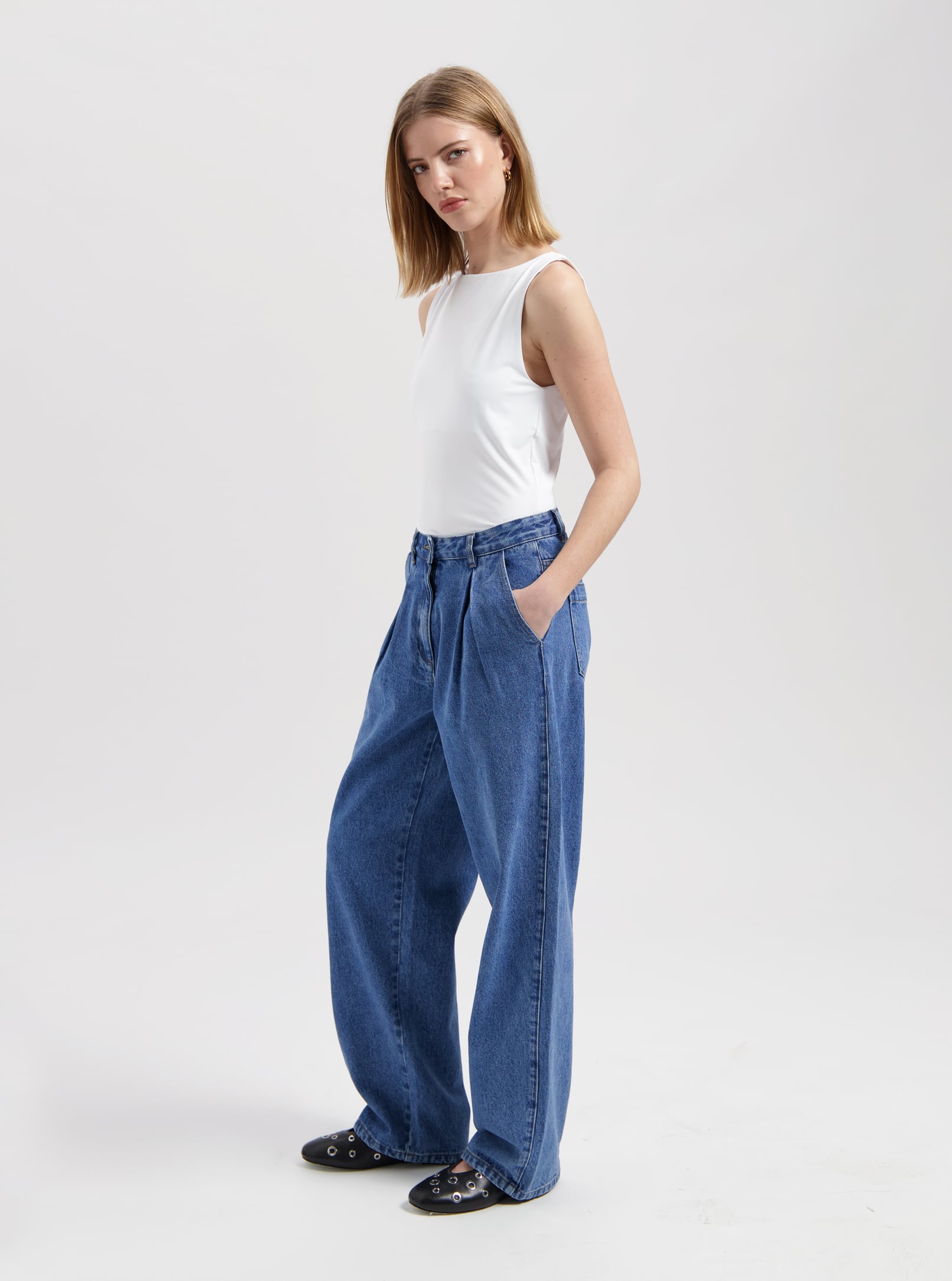 NOUS SOMMES LABELS – LINA TROUSERS BLUE 1