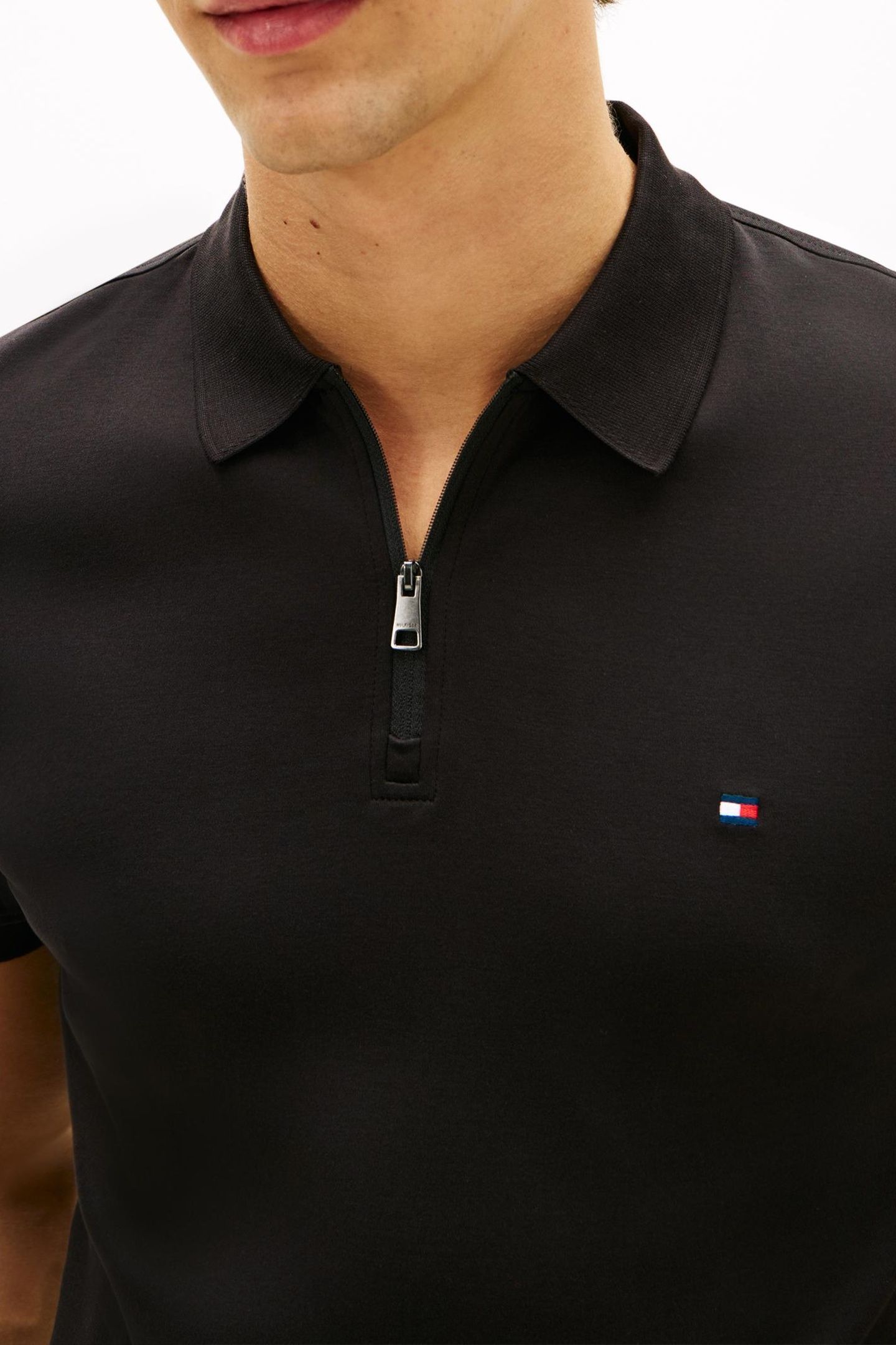 INTERLOCK ZIP REGULAR POLO BLACK 5