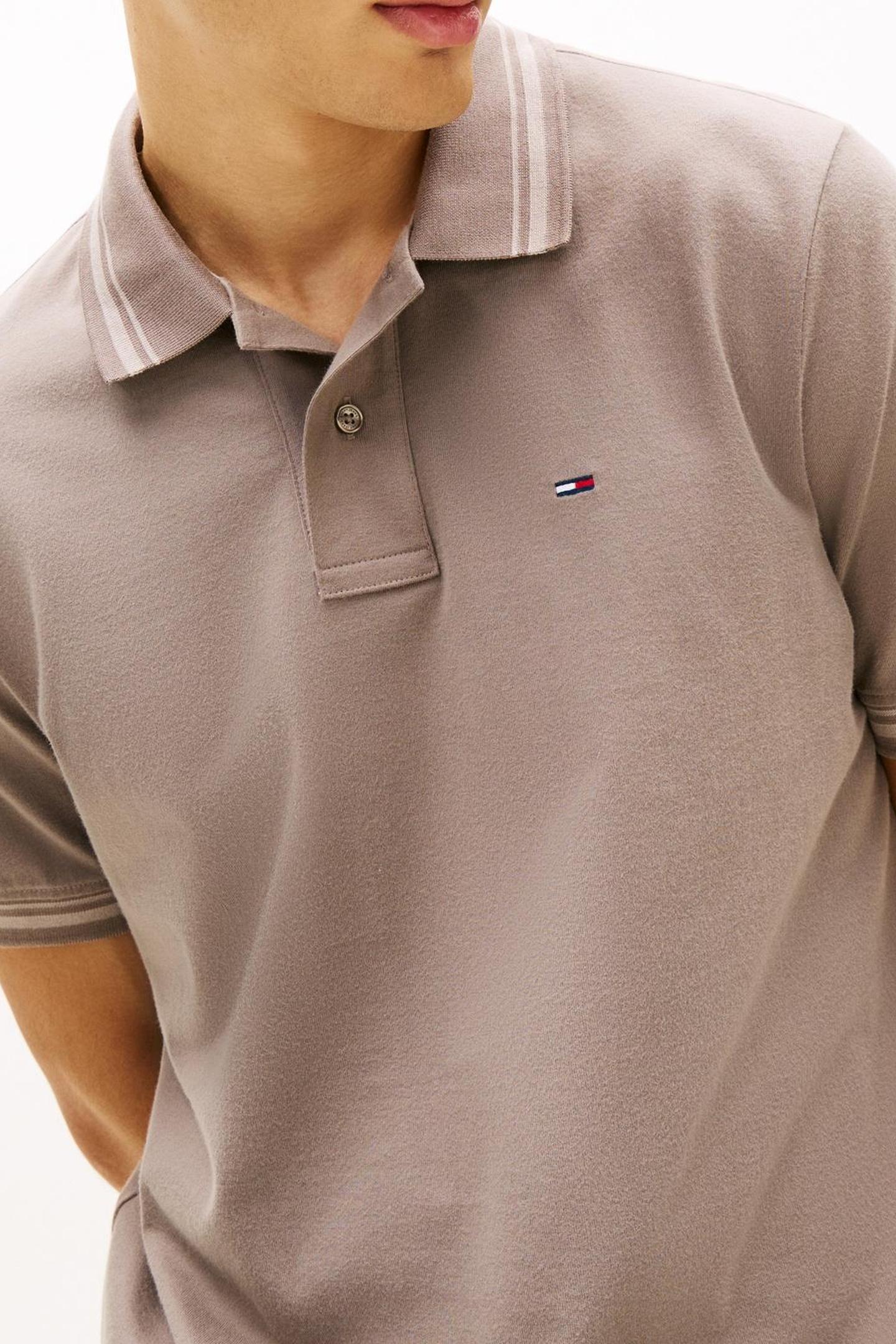 TJM REGULAR TIPPED POLO IVY MINK 5