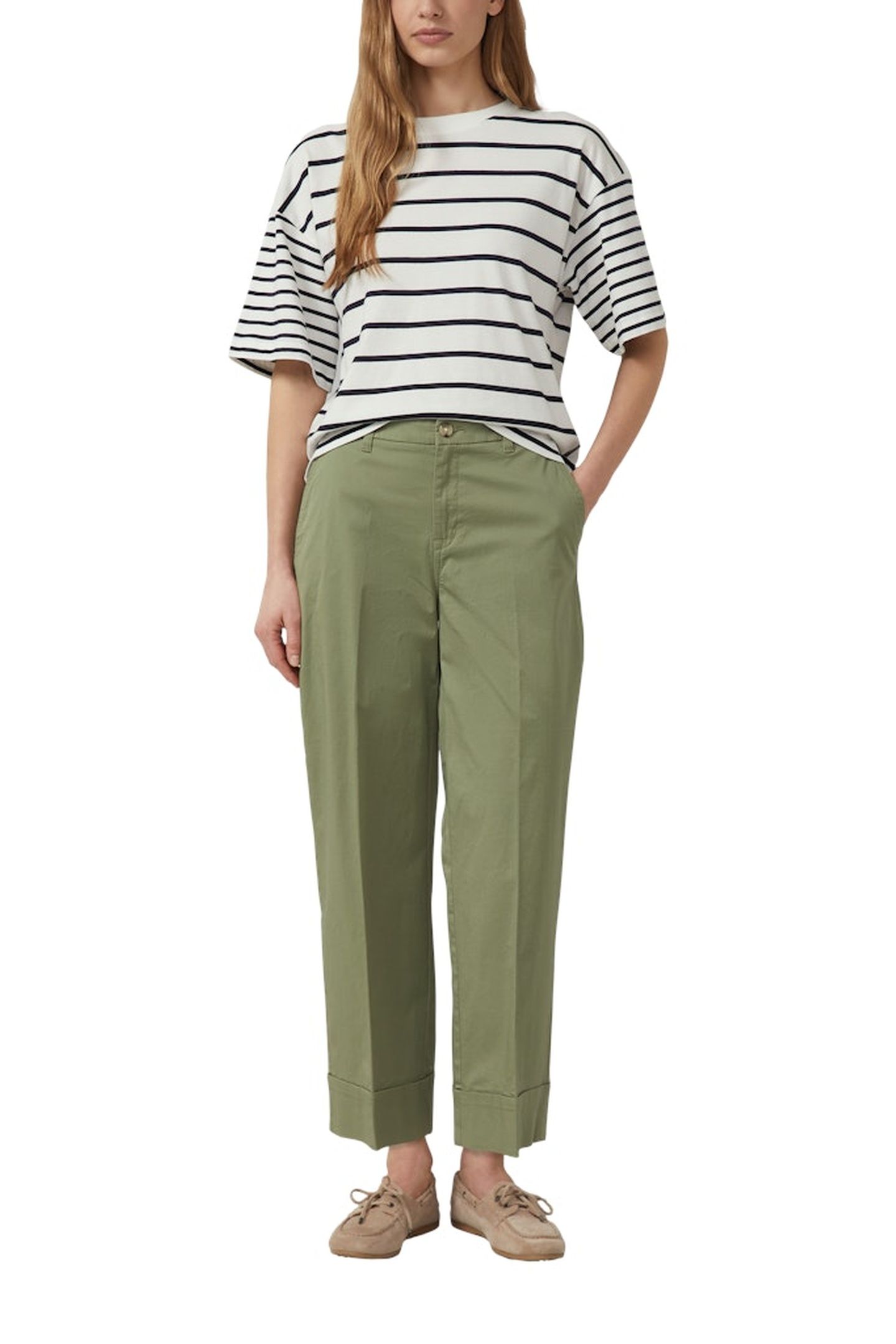 S.OLIVER PANTS DARK GREEN 2