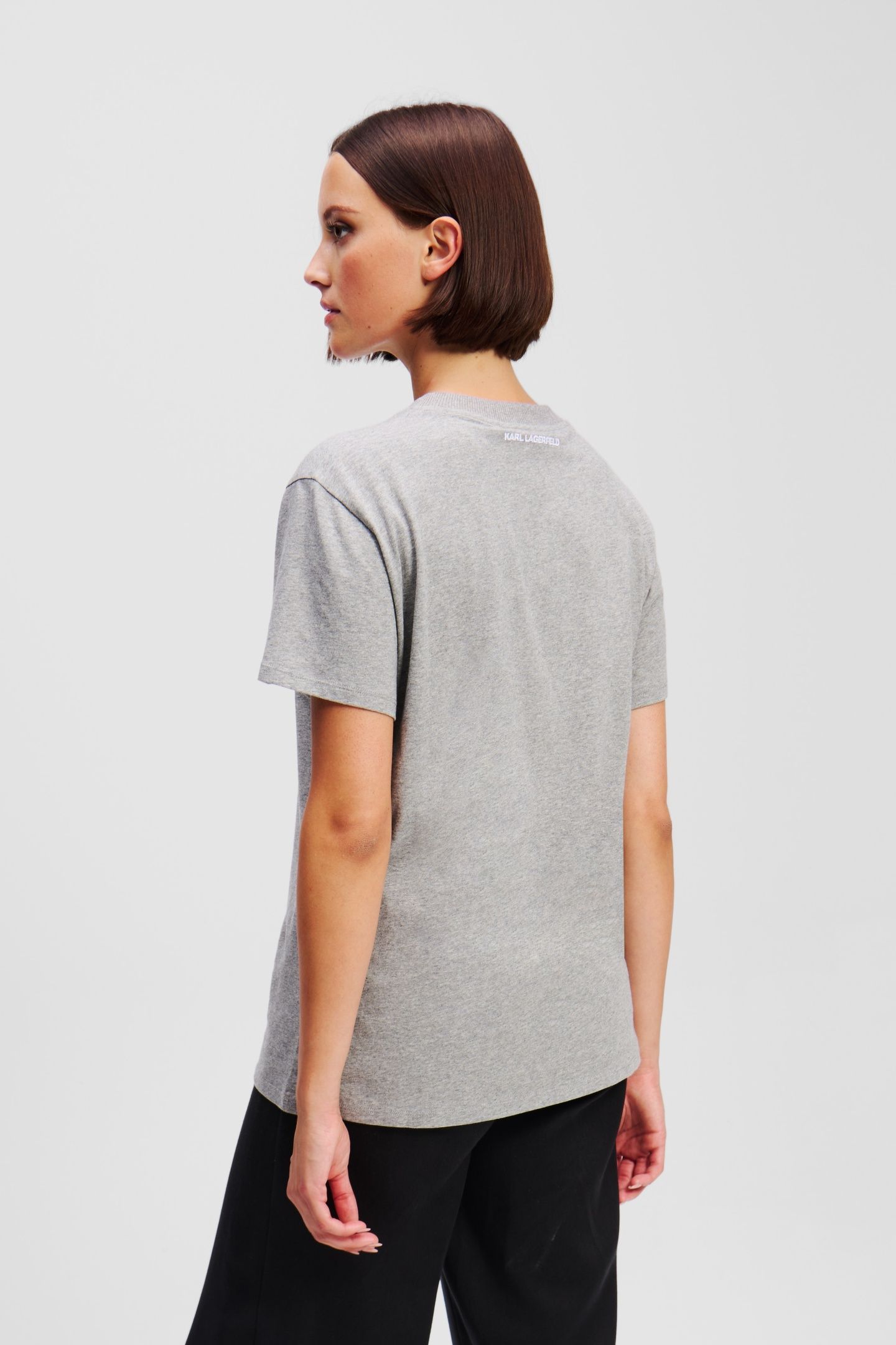 IKON PATCH T-SHIRT LIGHT GREY MELANGE 4