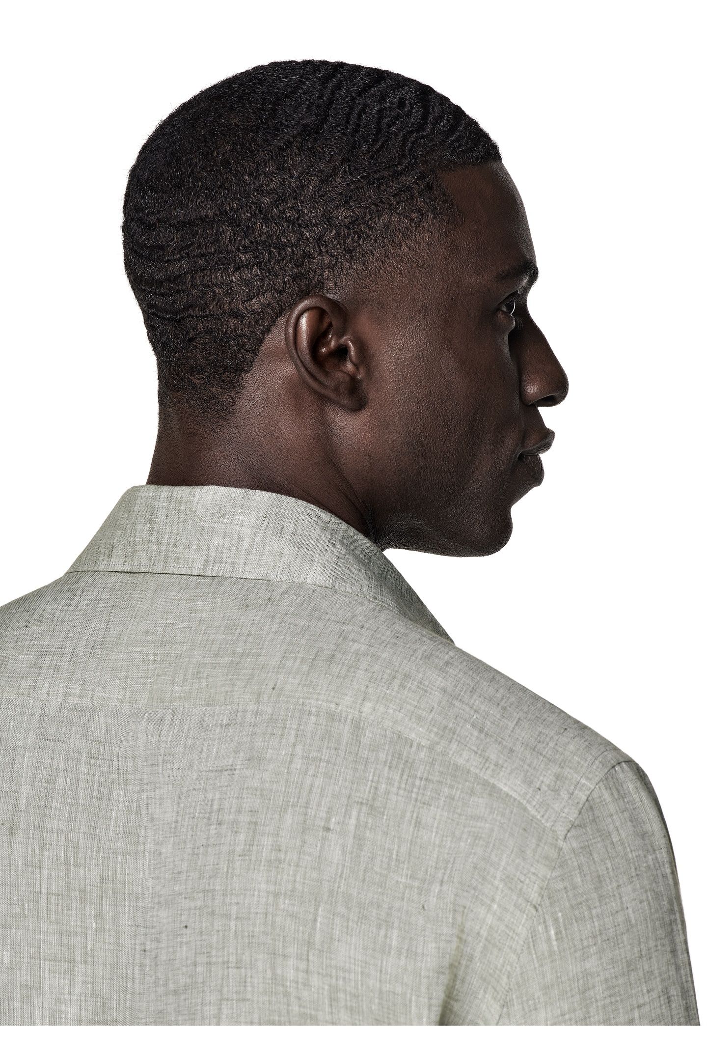 PURE LINEN OLIVE CASUAL SHIRTS LIGHT GREEN 7
