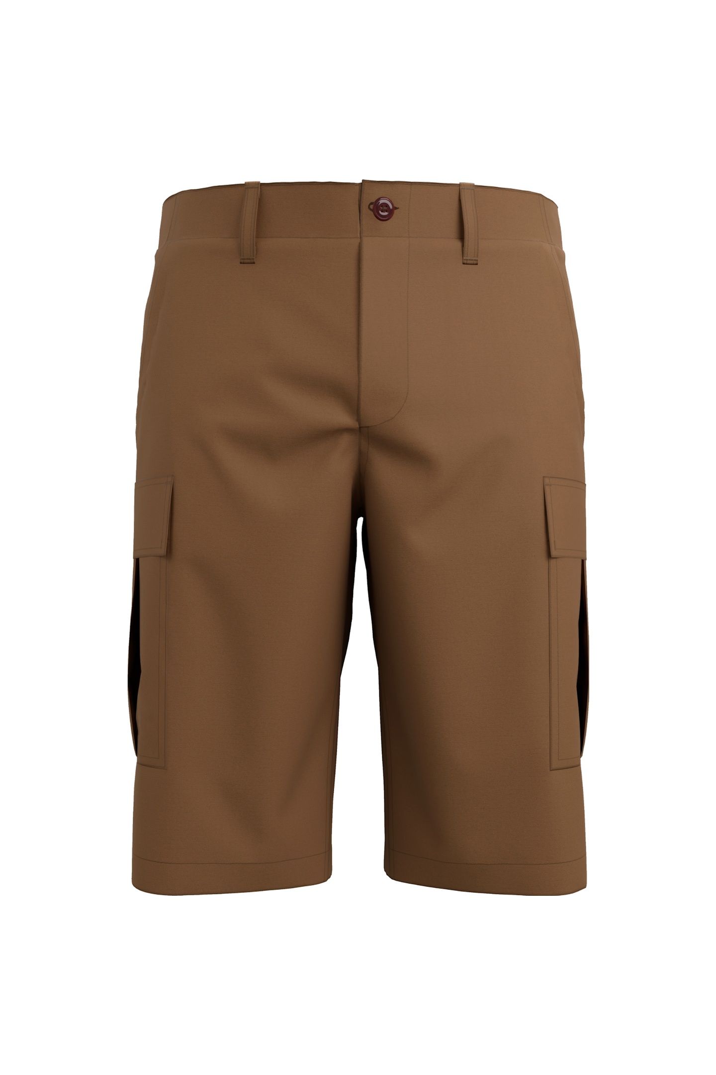 TWILL CARGO SHORT DARK BROWN 3