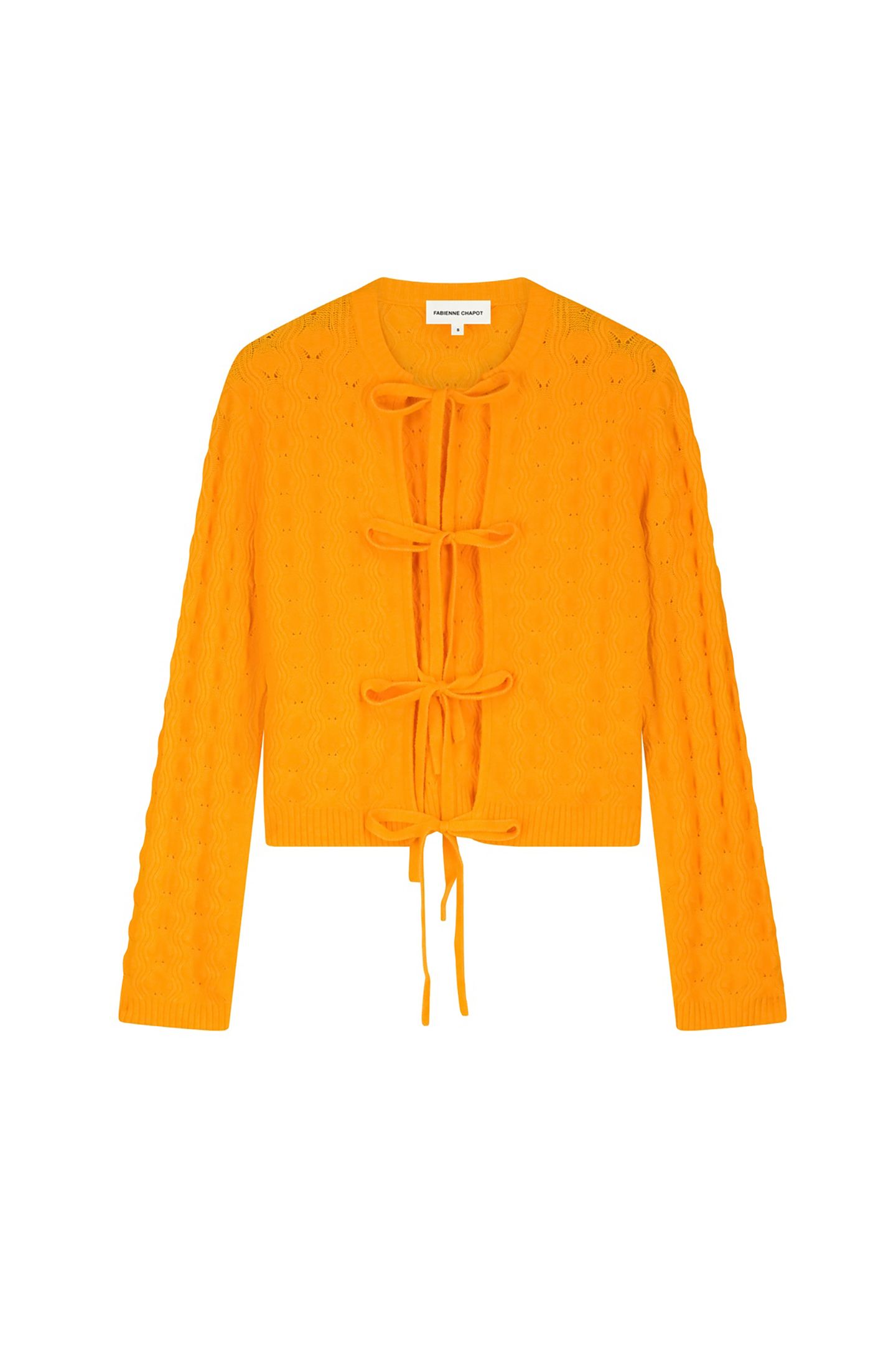 CHELSEA CARDIGAN SOLAR ORANGE 4