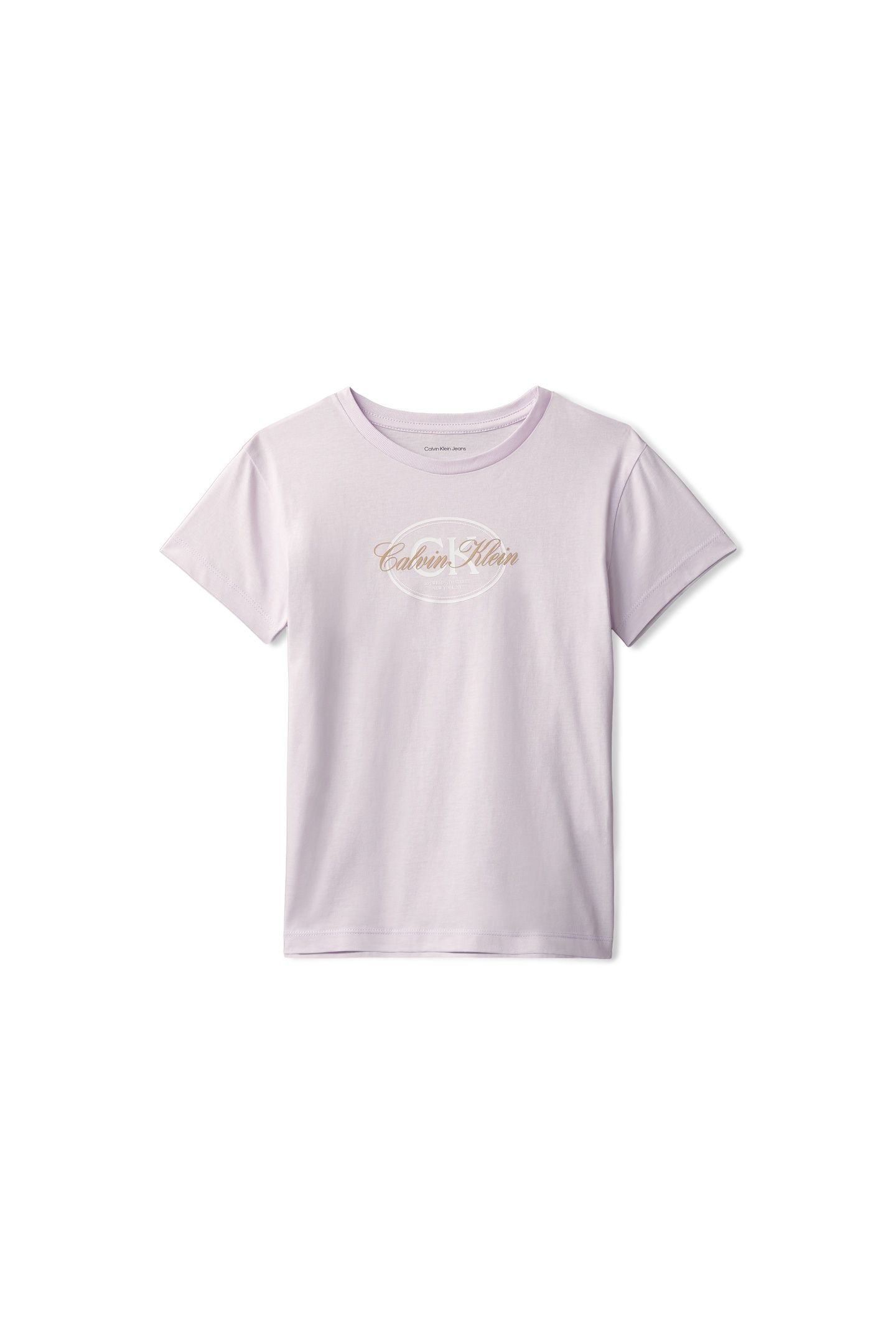 GIRLS CK SCRIPT SS T-SHIRT ISLAND LILAC 5