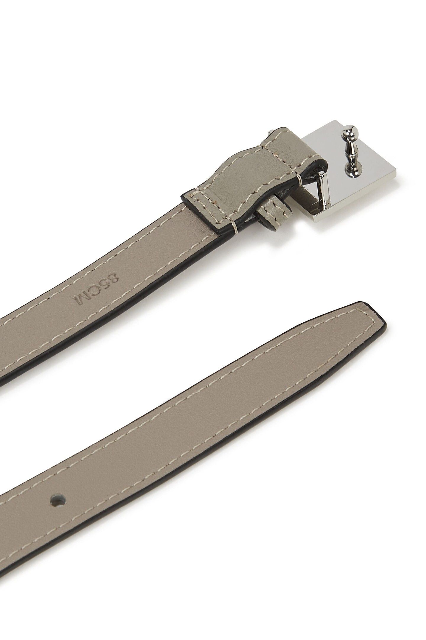 THIN LEATHER BELT DESERT TAUPE 3