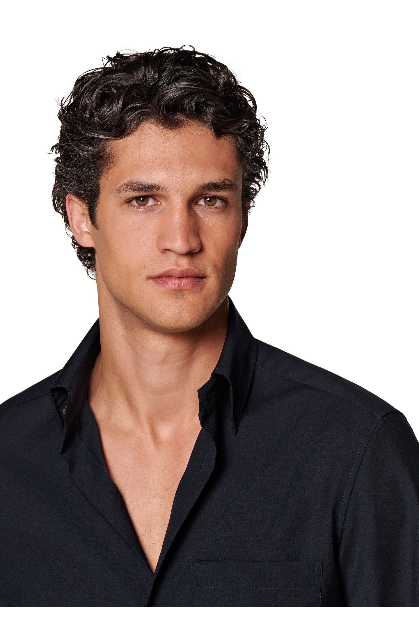 WASHABLE WOOL NAVY CASUAL SHIRTS NAVY 8