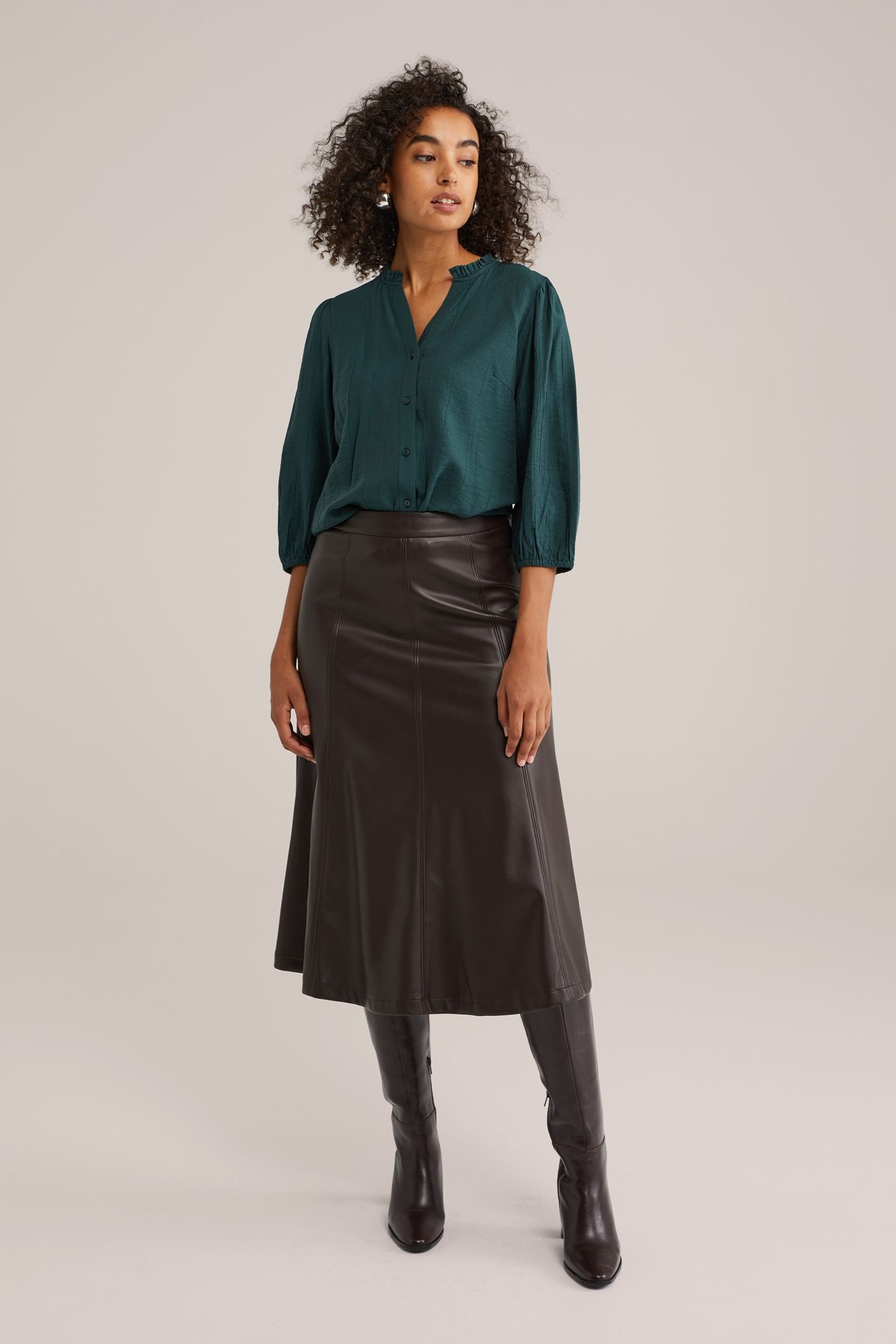 BLOUSE DARK GREEN 2