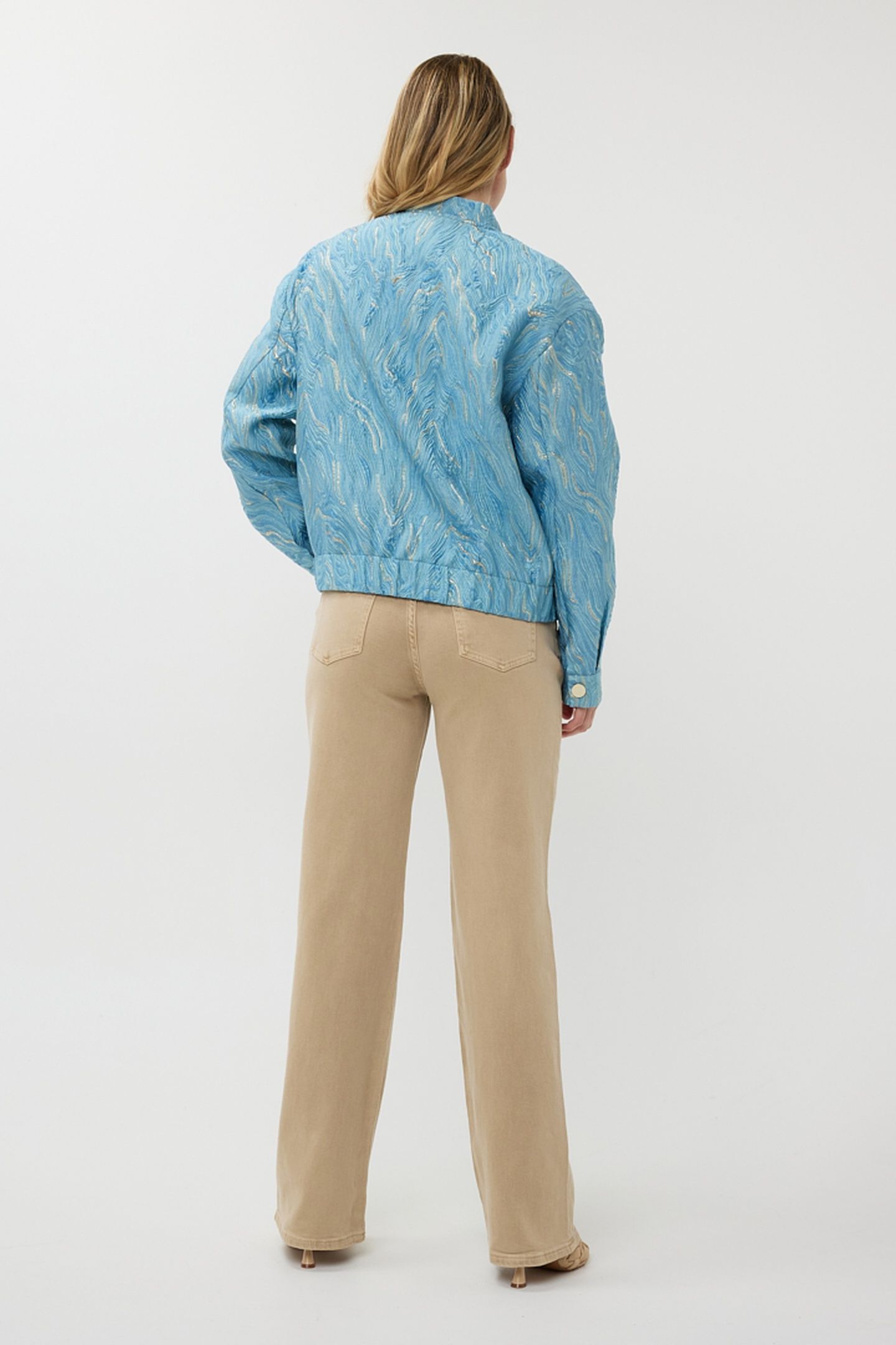 JACKET BOMBER JACQUARD BLUE 5