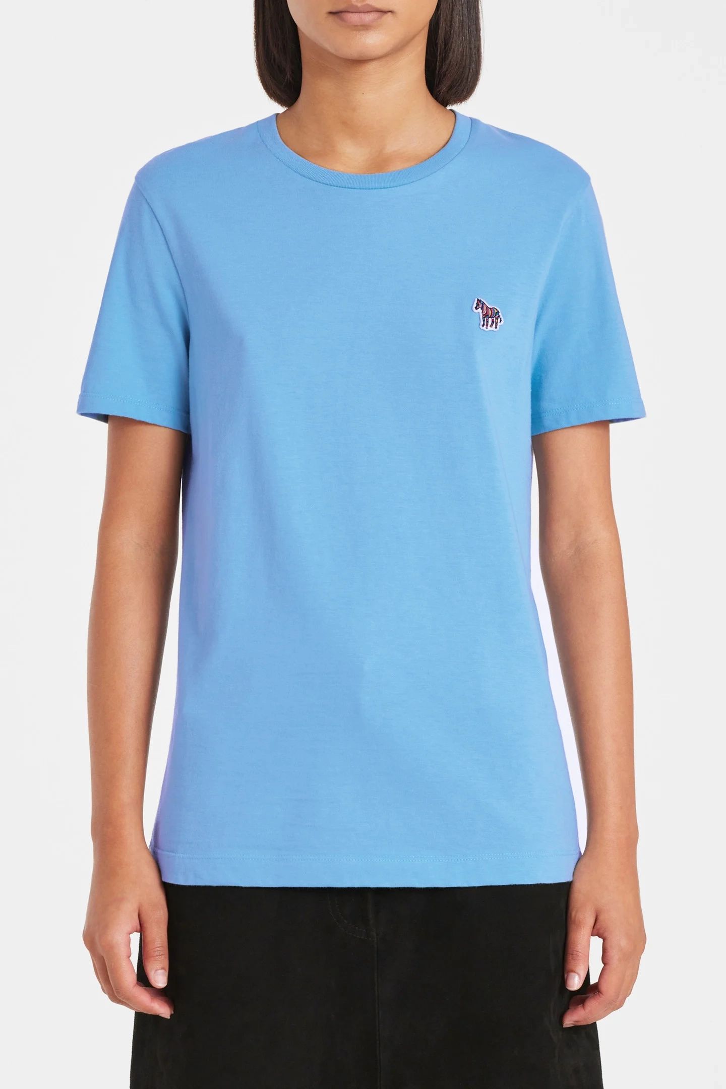 WOMENS ZEBRA T-SHIRT TURQUOISE 1