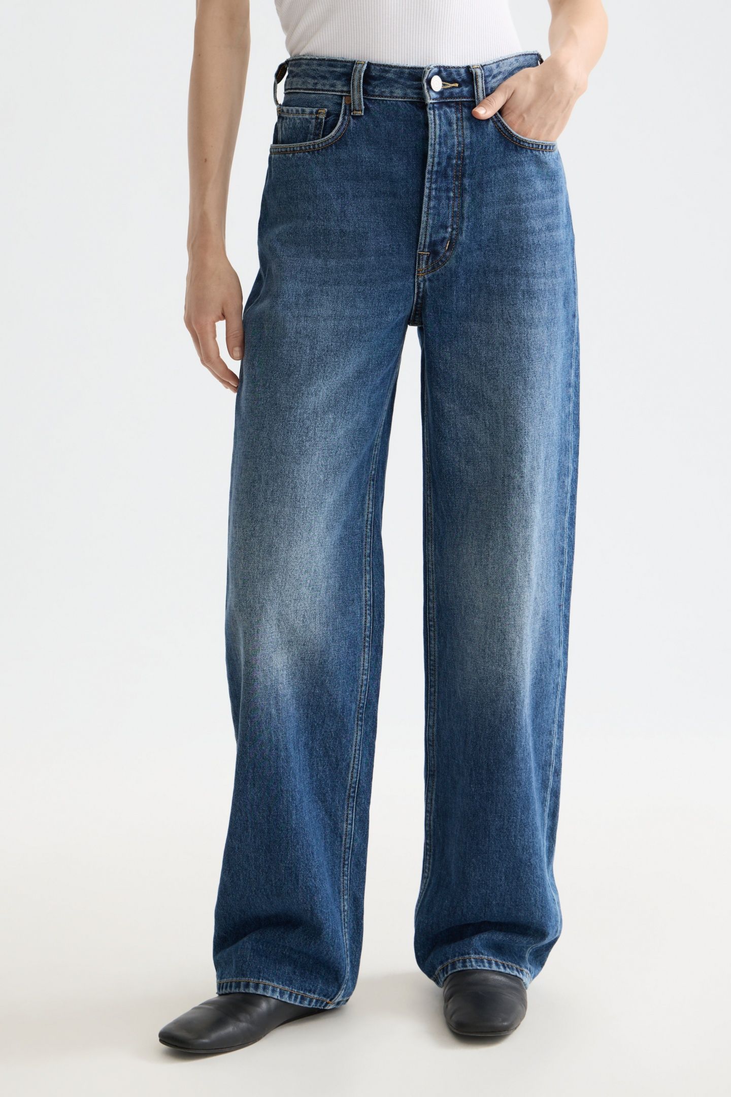 RIPPLE STRAIGHT JEANS — ABSOLUTE BLUE 1
