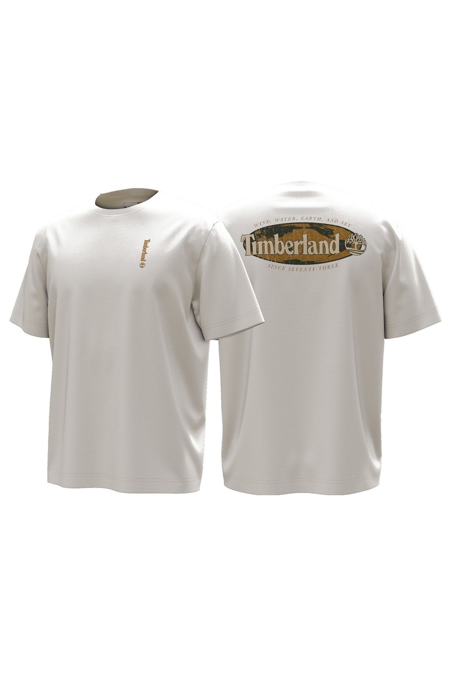 SHORT SLEEVE ''OVAL LOGO'' GRAPHIC TEE WHITE 3