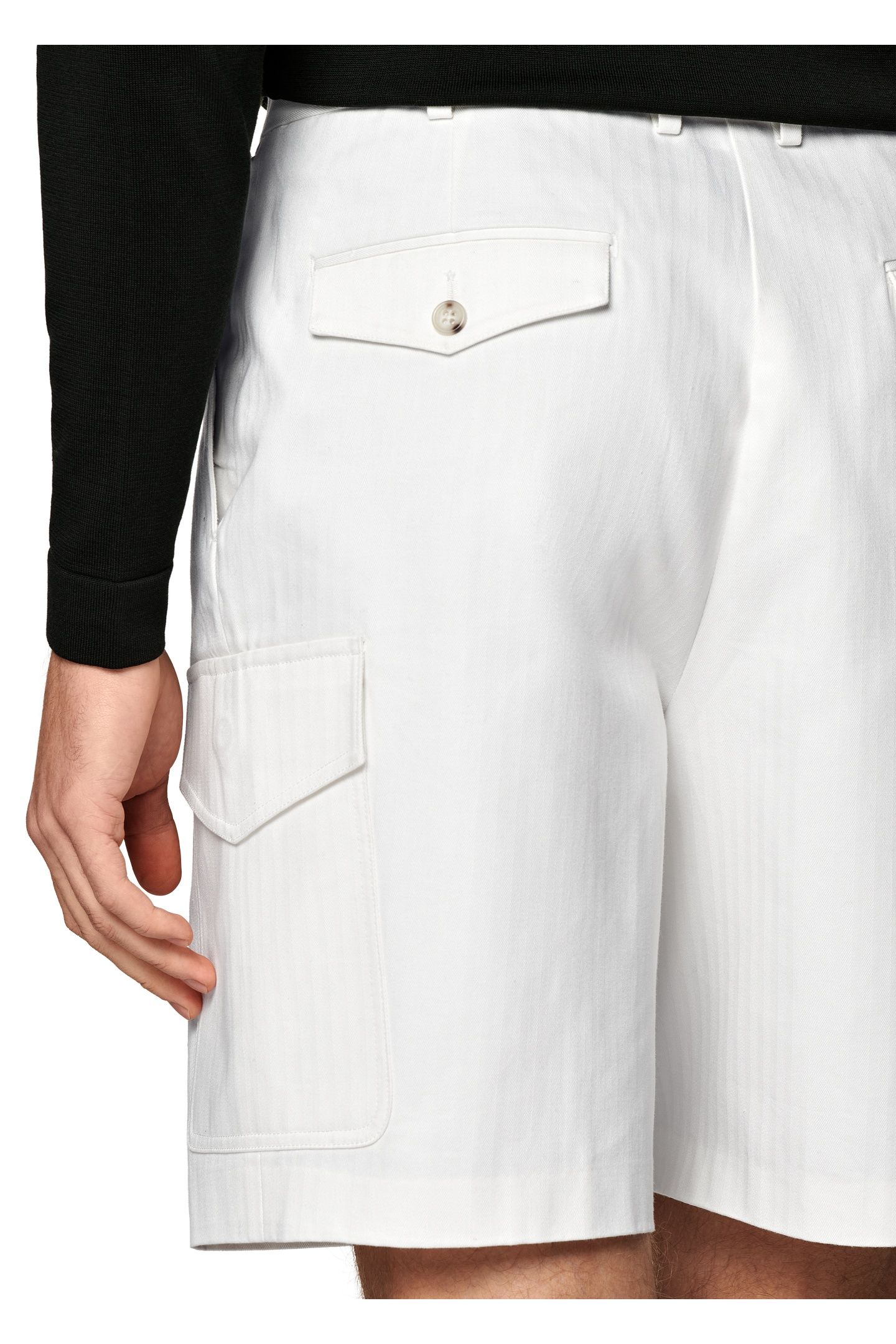 BLAKE CARGO SHORTS-OFF-WHITE CHINO, DENIM AND SHORTS WHITE 6