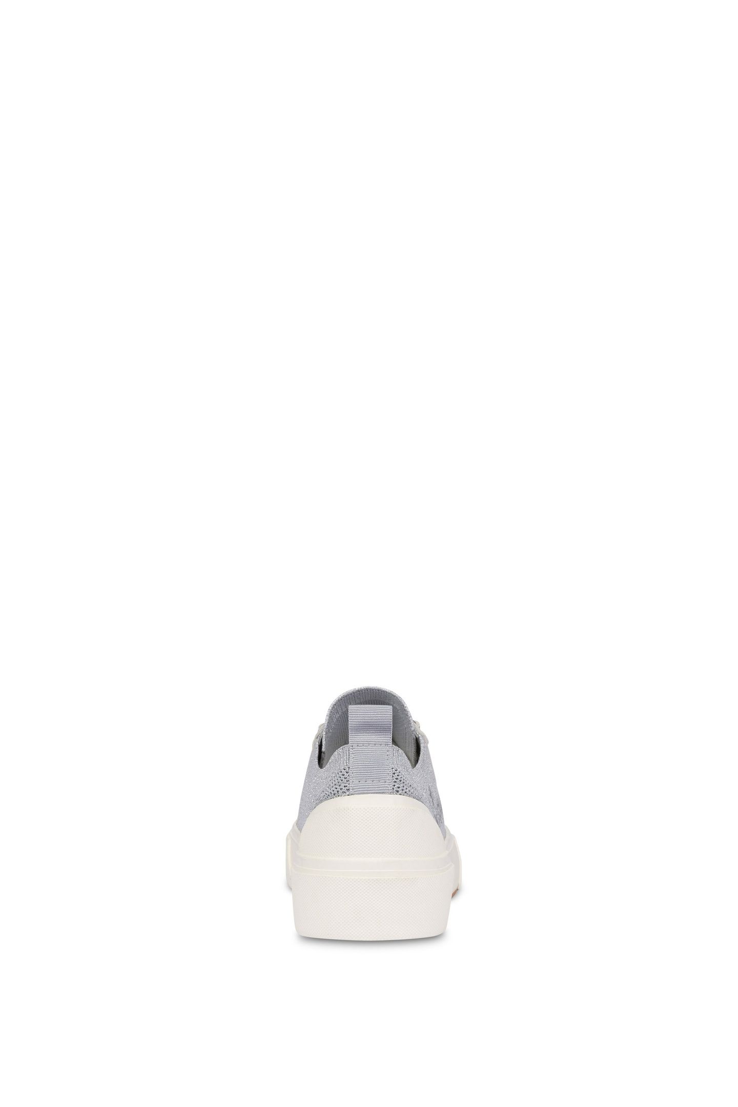 SNEAKERS IN SOCK AND LAMINATED CALFSKIN SILVER 3