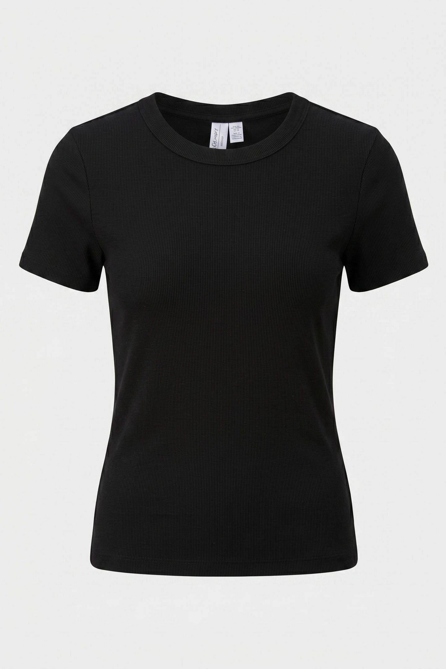 GUNNI RIB T-SHIRT BLACK 3