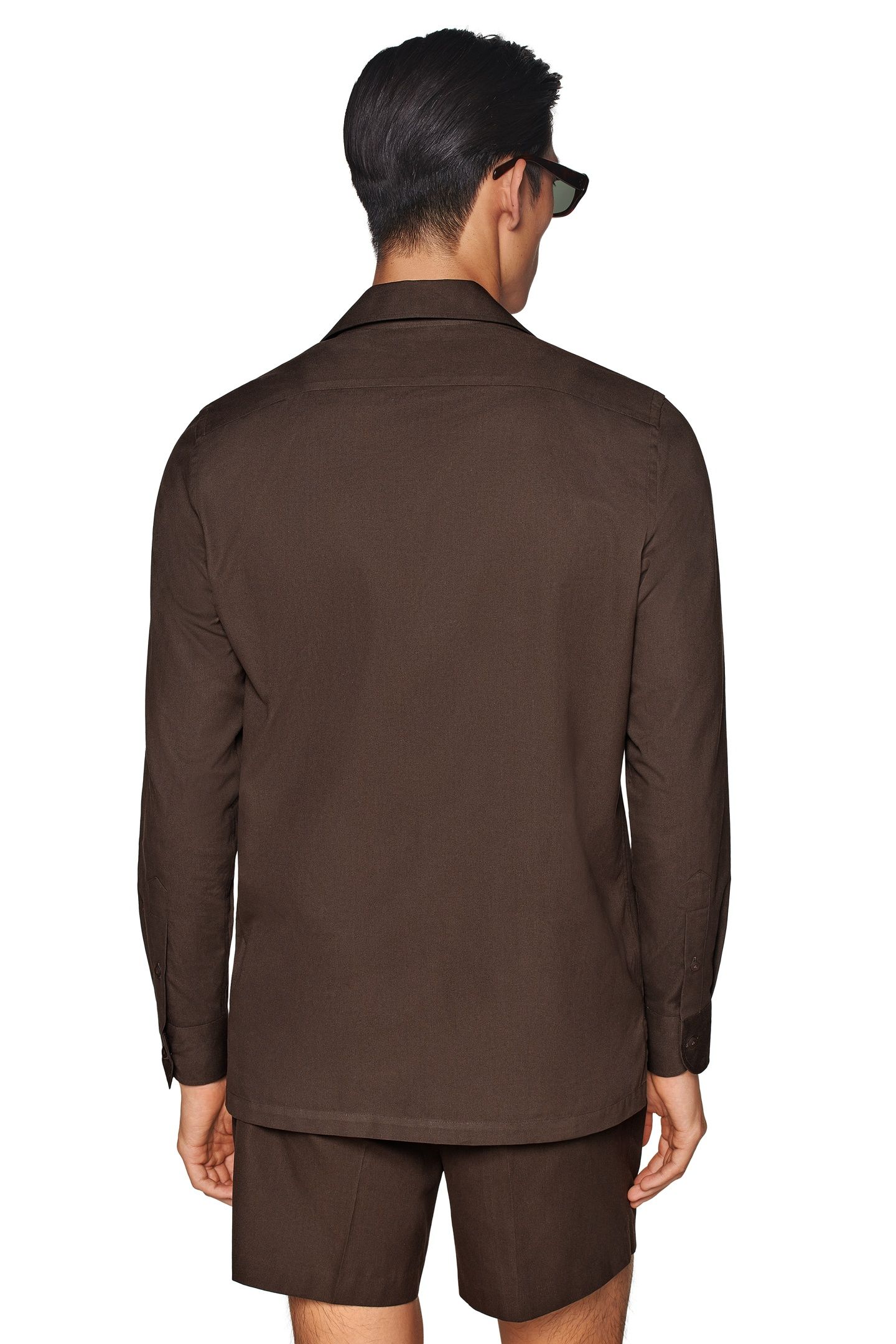COTTON OVERSHIRT BROWN CASUAL SHIRTS 4