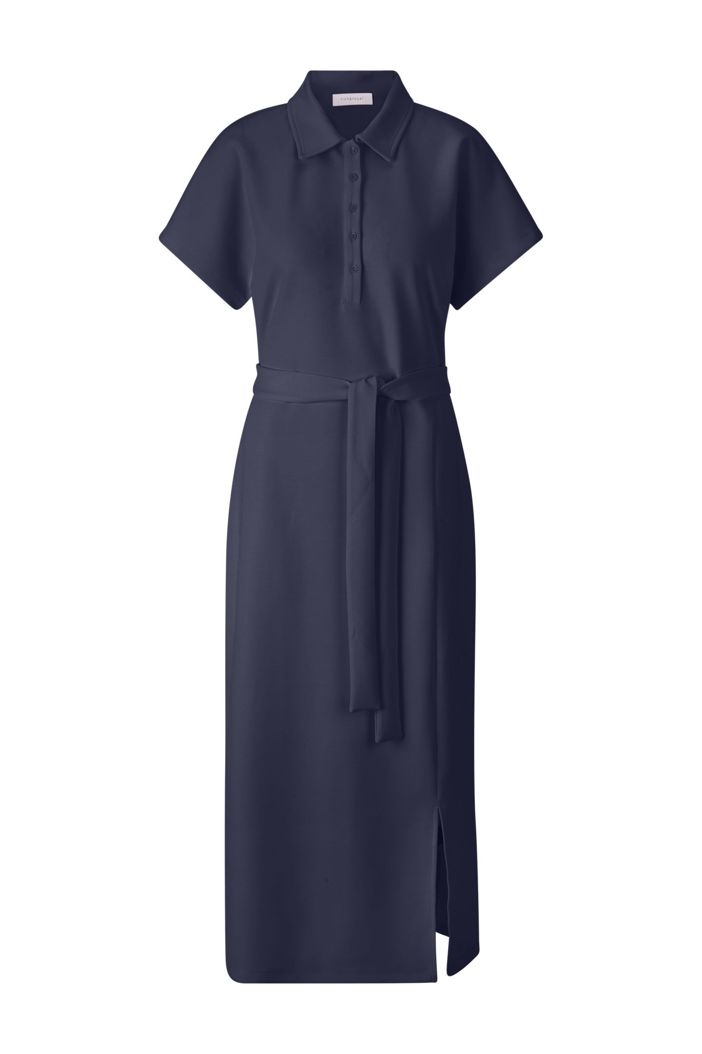 SCUBA POLO DRESS MIDNIGHT BLUE 5