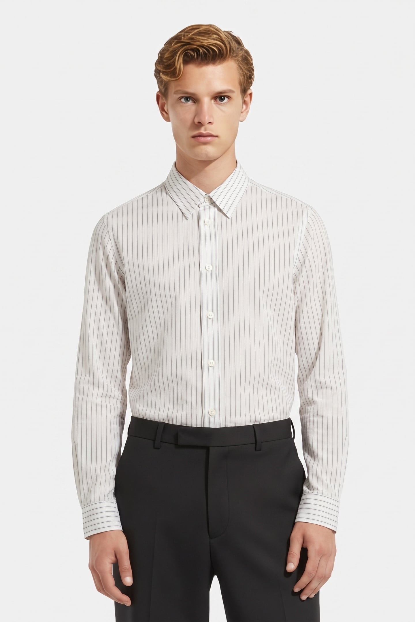 ISAAC SHIRT MIXED WHITE 1