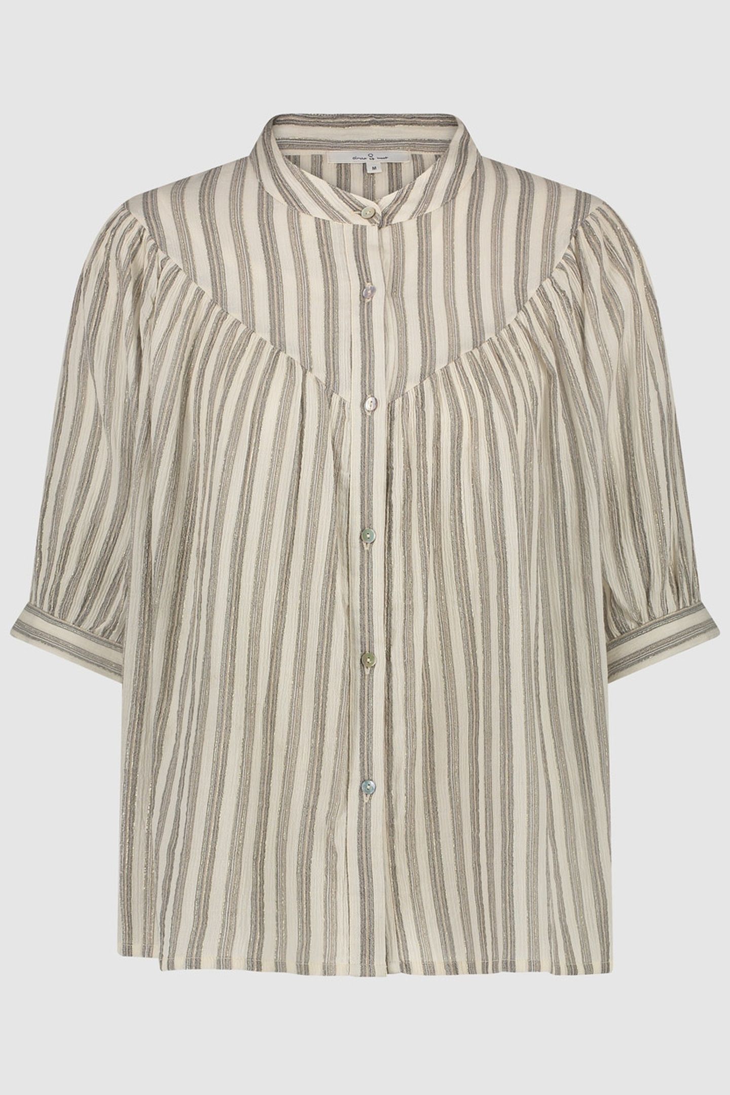 QUINN BLOUSE GREY STRIPE 1