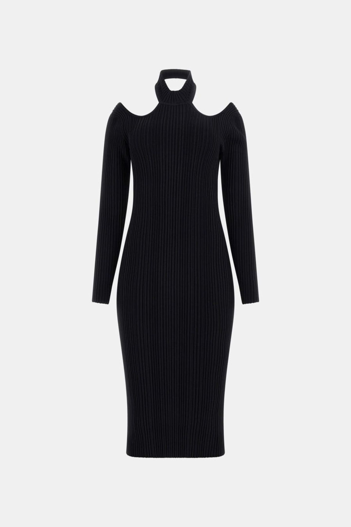 NARA SWEATER DRESS JET BLACK A996 7