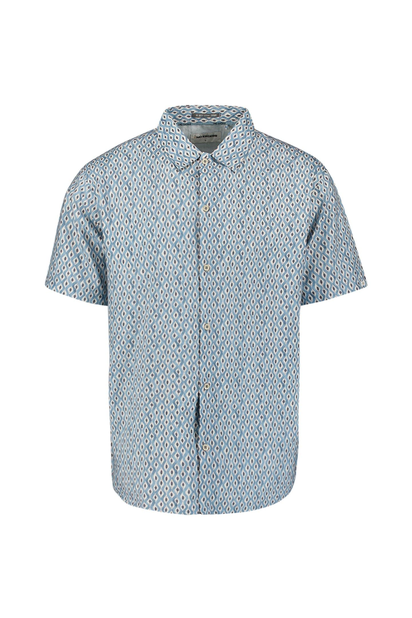 SHIRT SHORT SLEEVE ALLOVER PRINTED SKY 1
