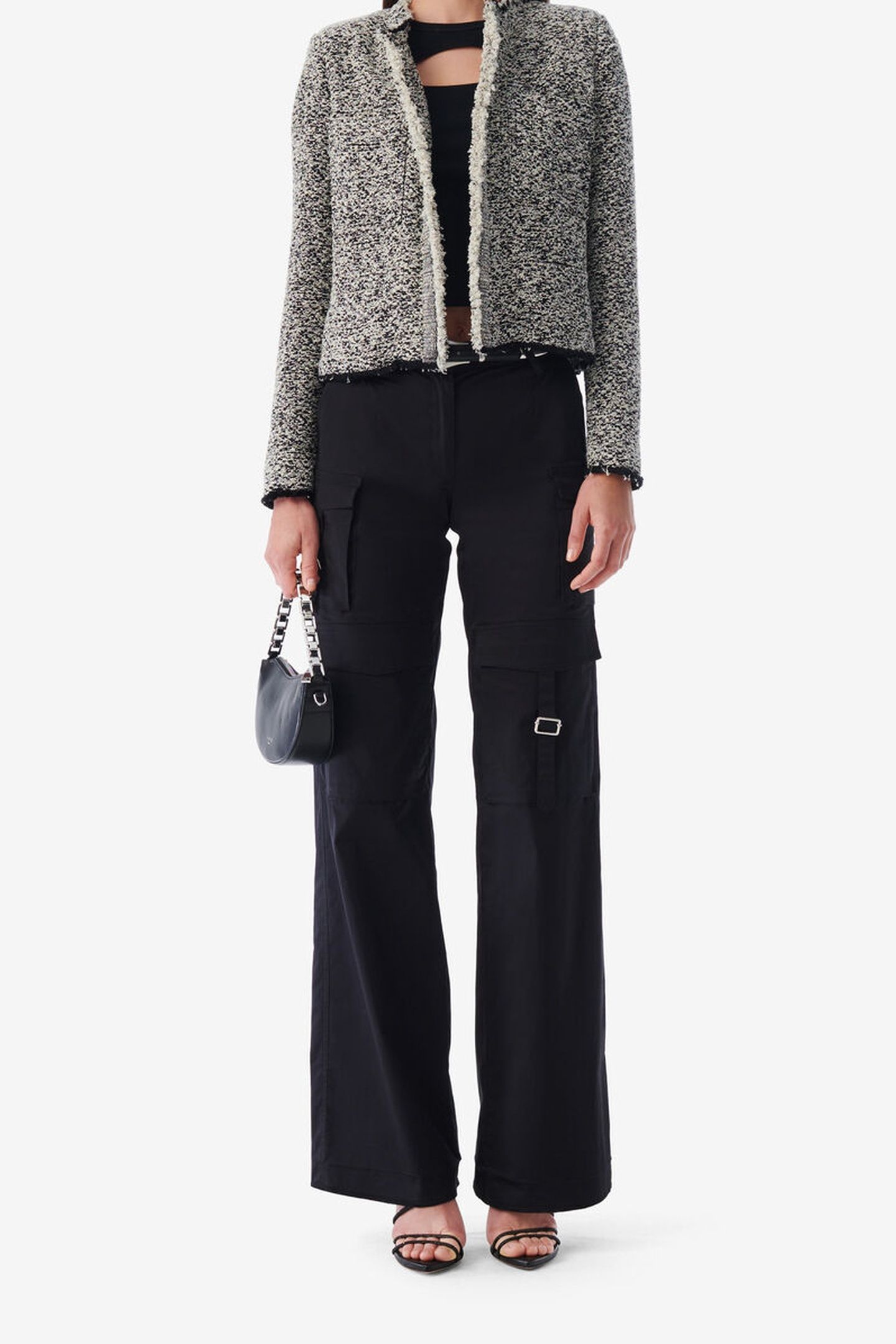 HAZELA JACKET BLACK/ECRU 2