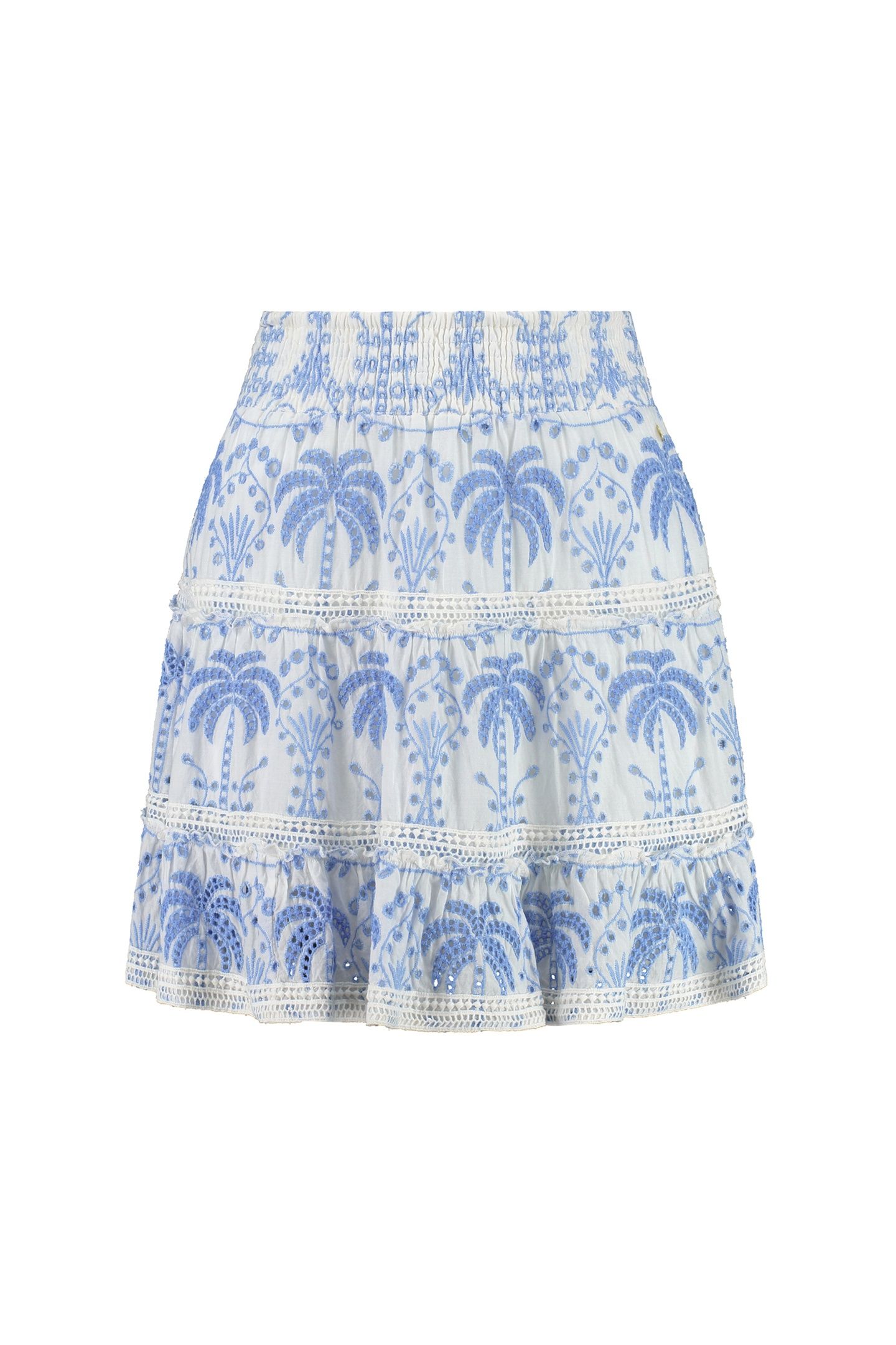 GWENN SKIRT OPEN PALM EMBRO PALM BRODERIE OFF WHITE 7