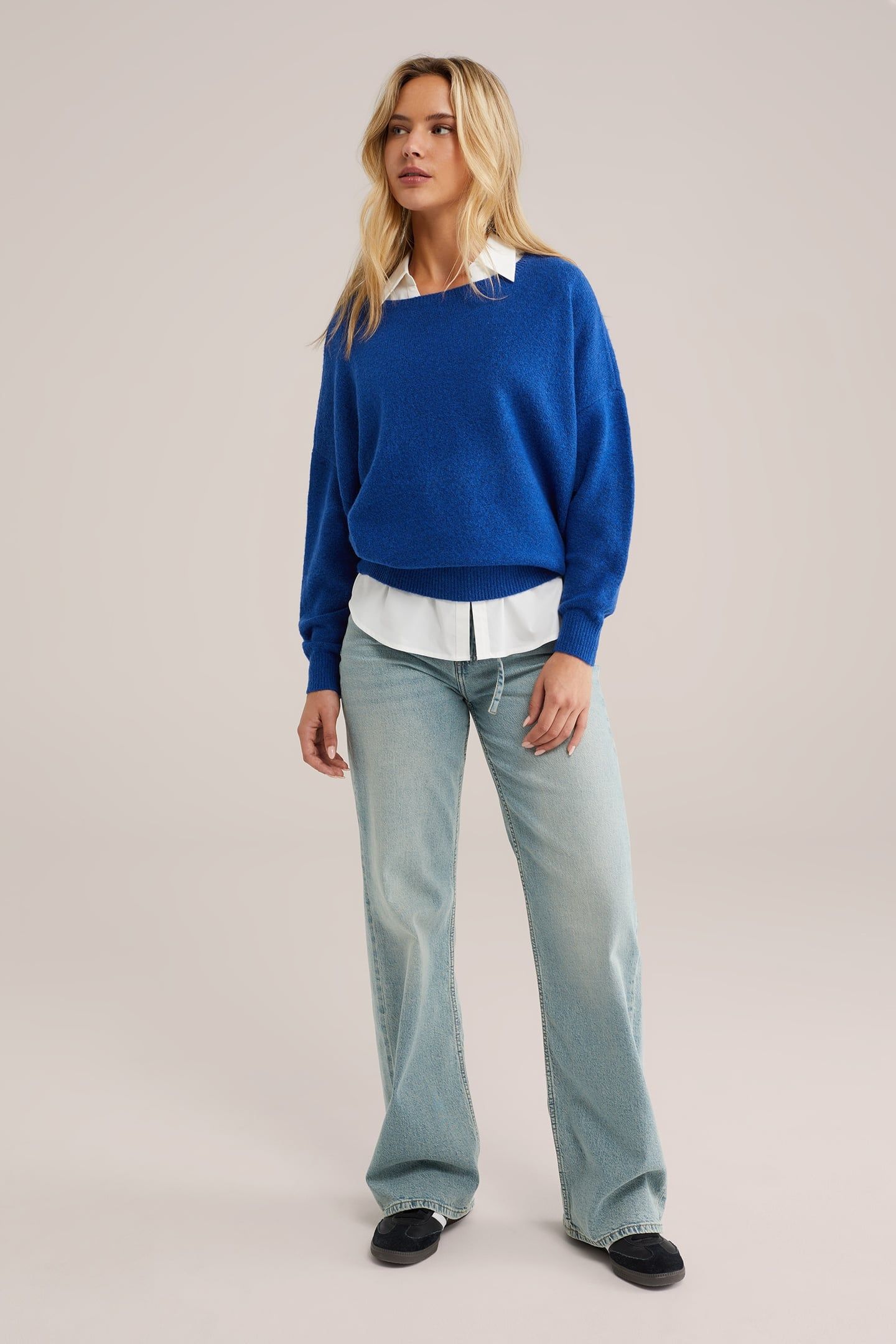 KNITTED PULLOVER COBALT BLUE 2