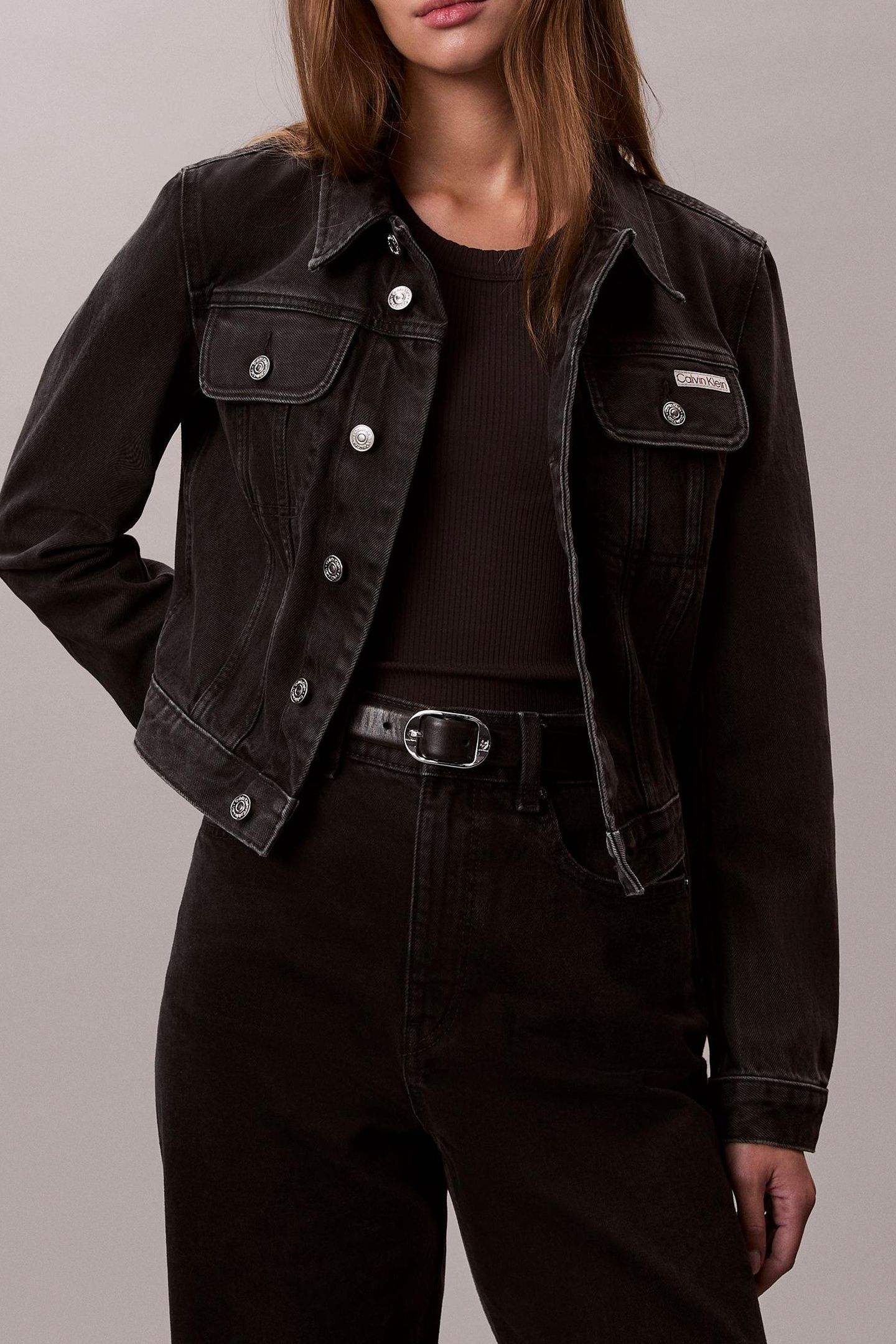 CROPPED 90S DENIM JACKET ESSENTIAL BLACK 1