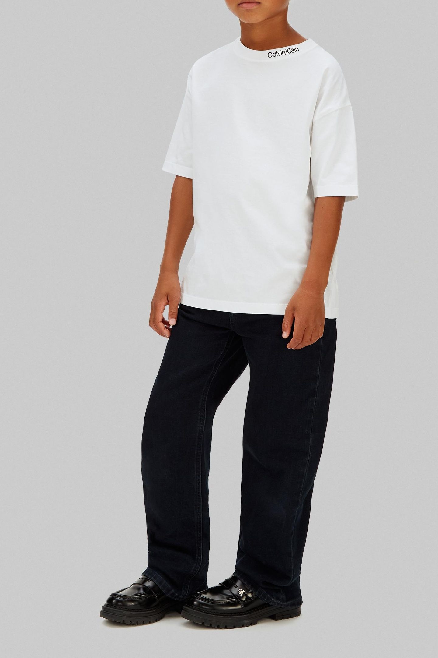 UNISEX LOGO EMBROIDERY SS T-SHIRT WHITE 2