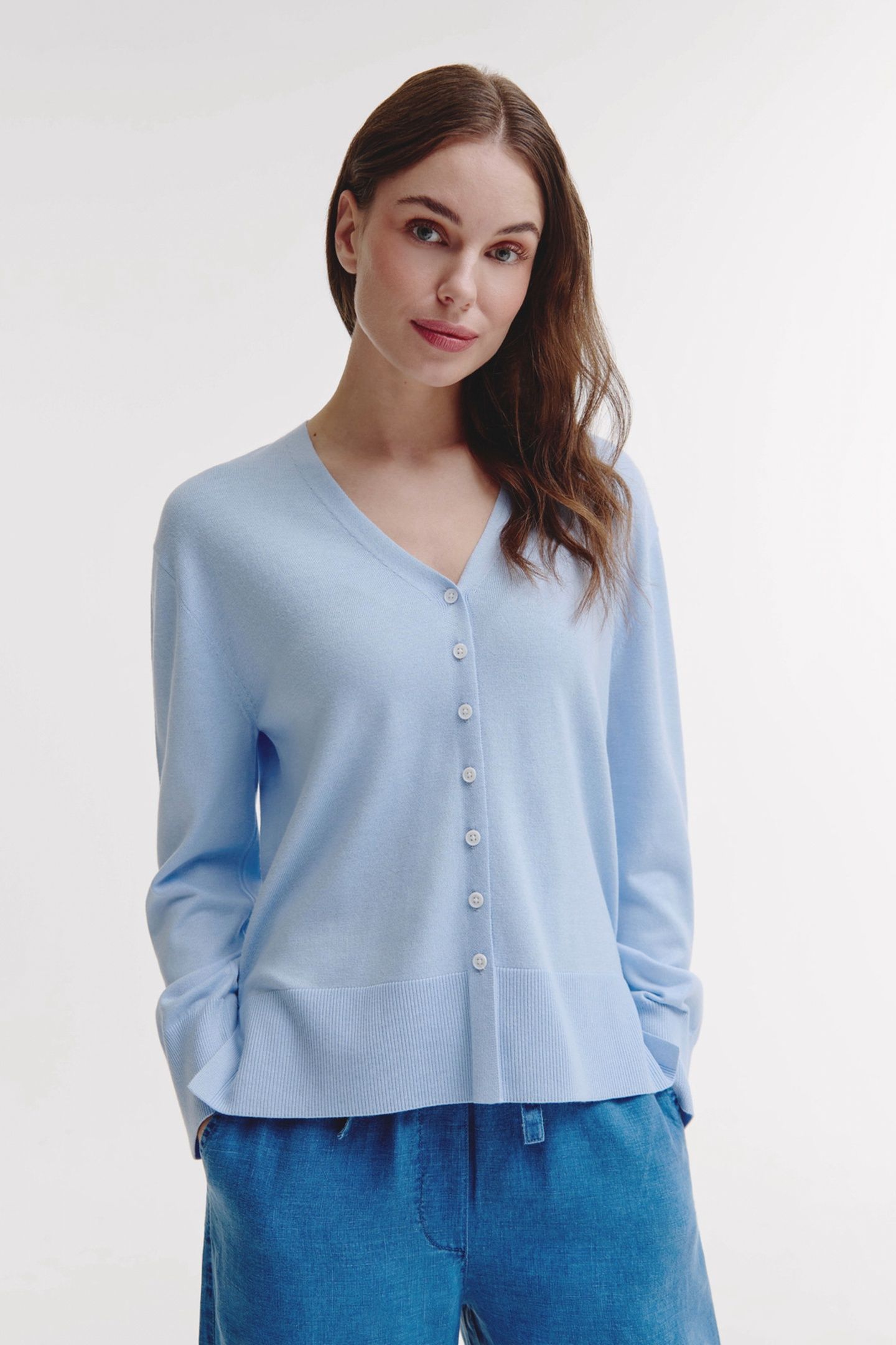 BERCO CARDIGAN LIGHT BLUE 1