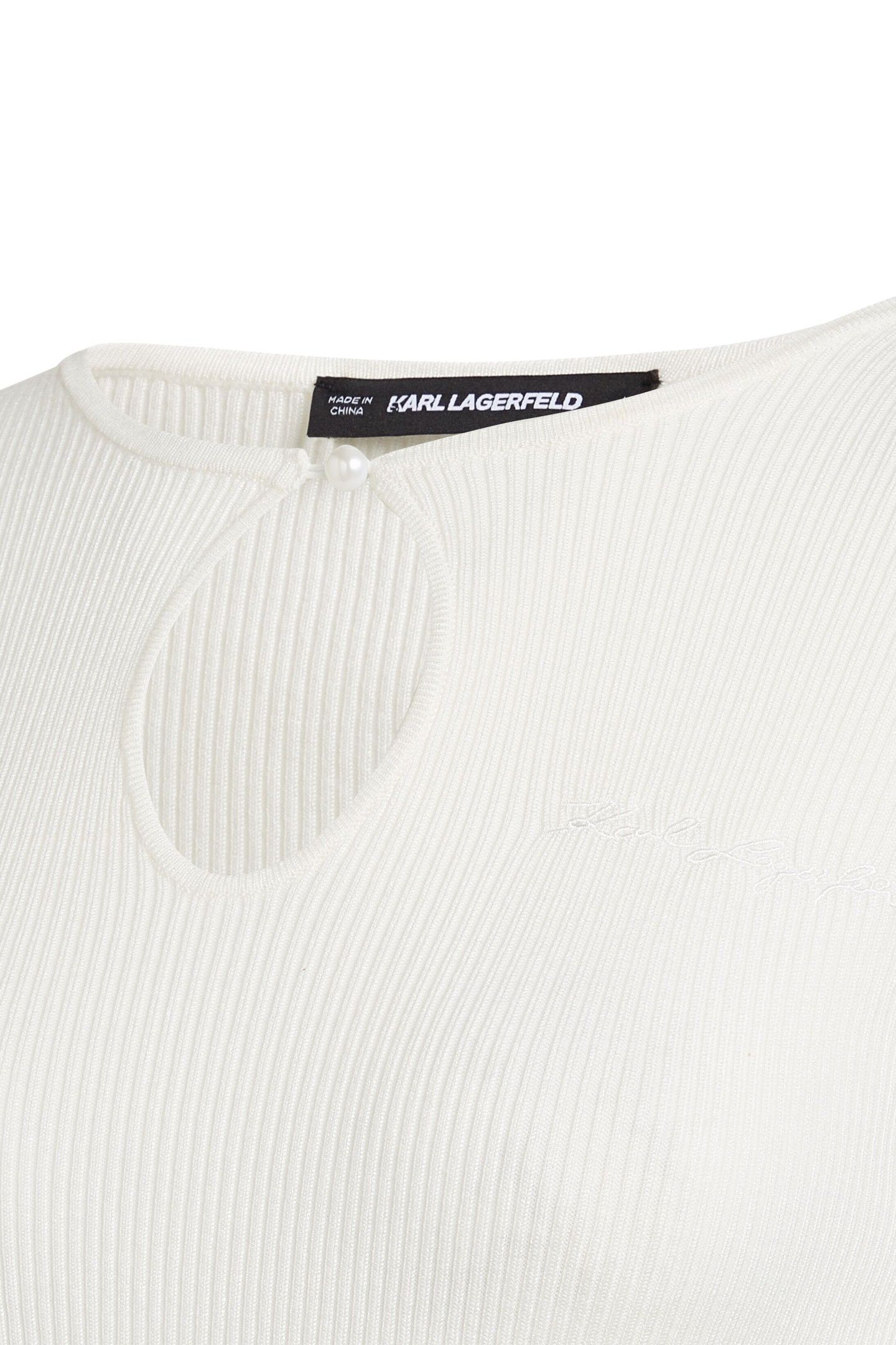 KEYHOLE DETAIL KNIT TOP SNOW WHITE 3