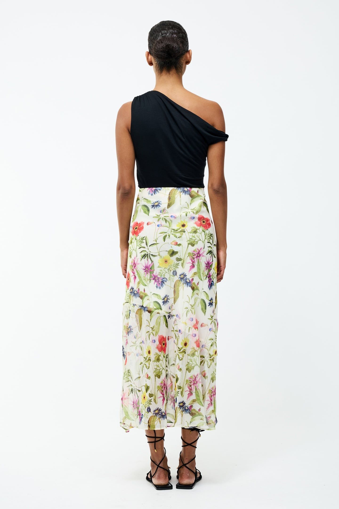 MONICA HALLIE MAXI SKIRT SUMMER WHT MLT 5