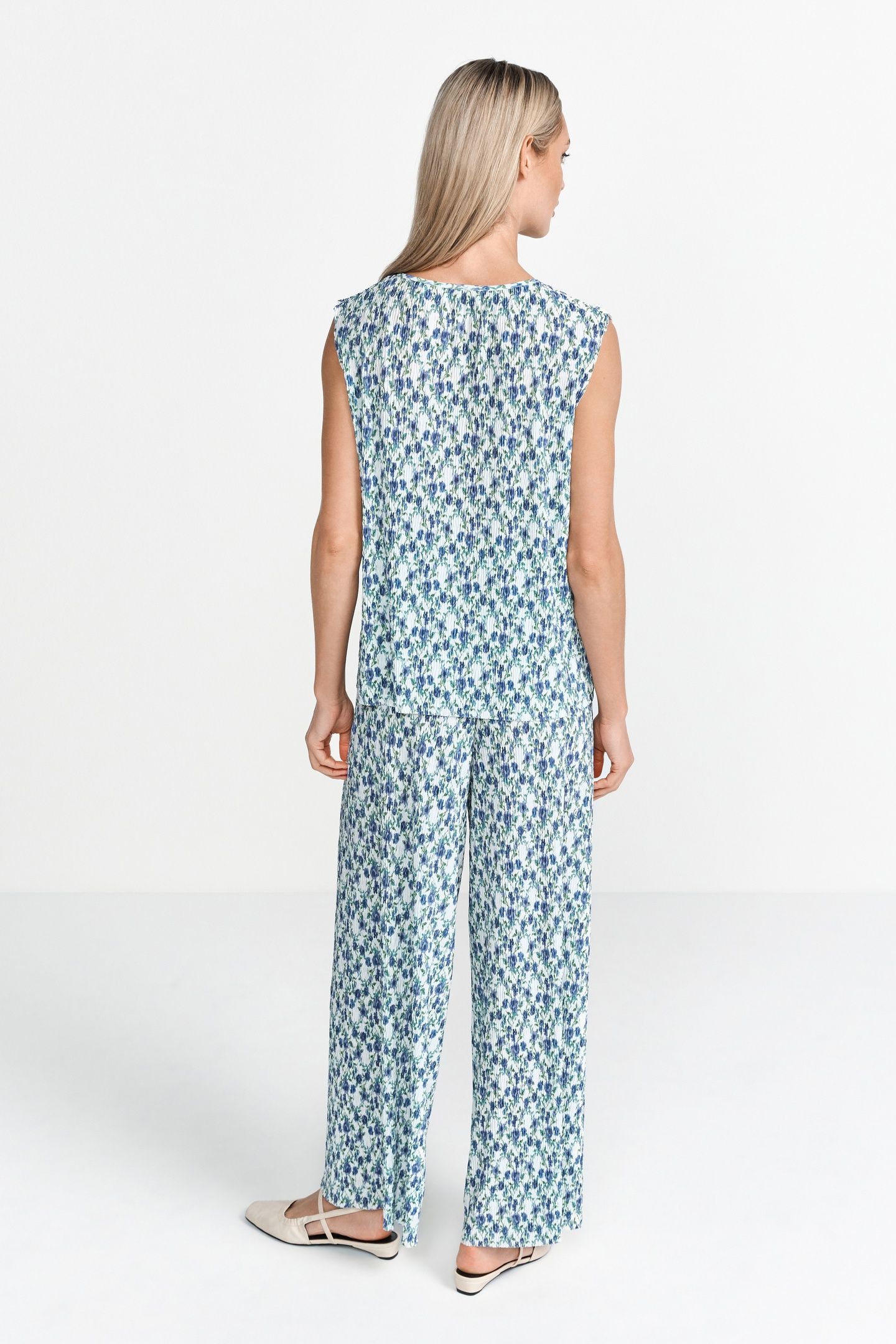 PRINTED CRINKLE TOP PALACE BLUE 3