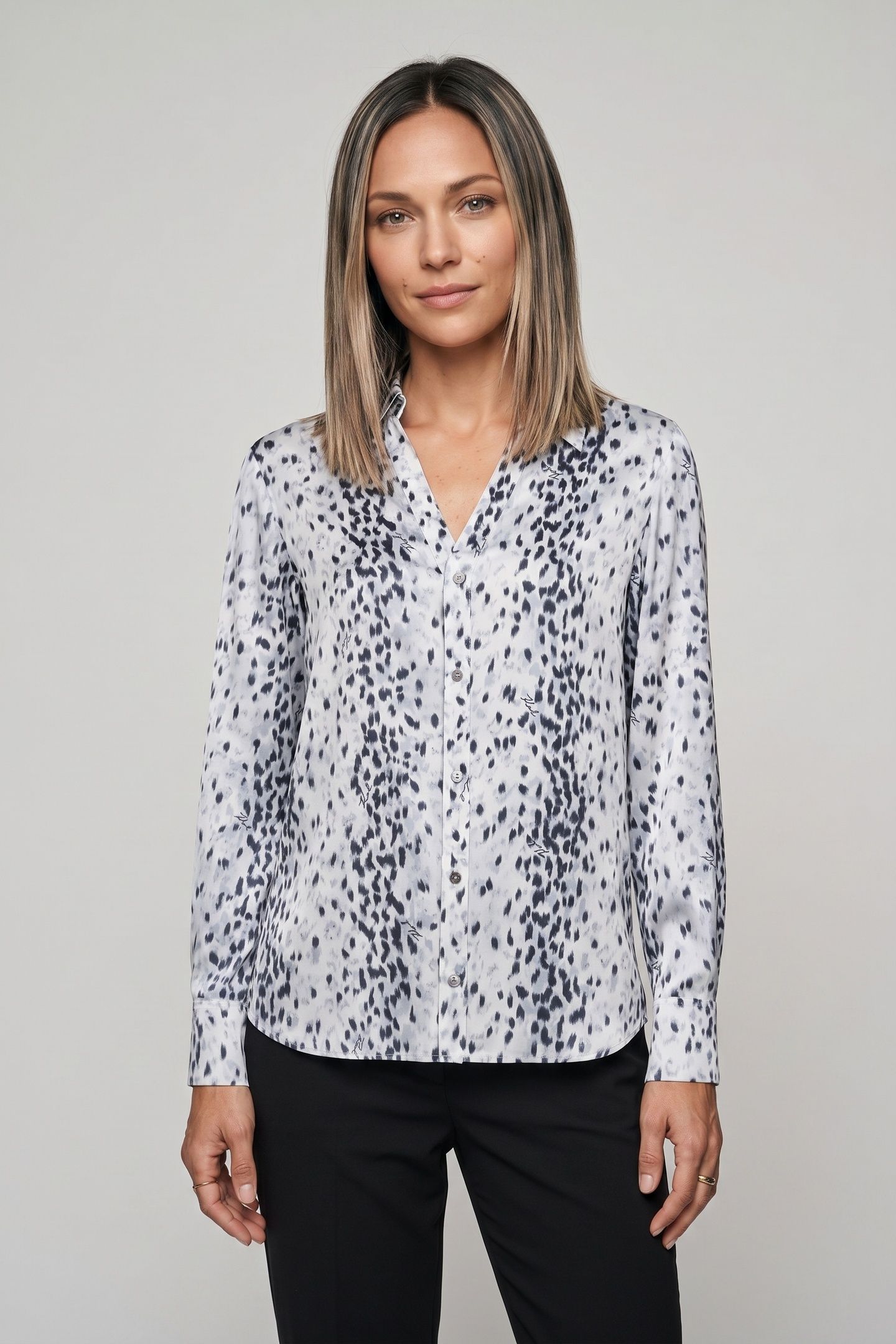 SNOW LEO BLOUSE KARL SNOW LEOPARD 1