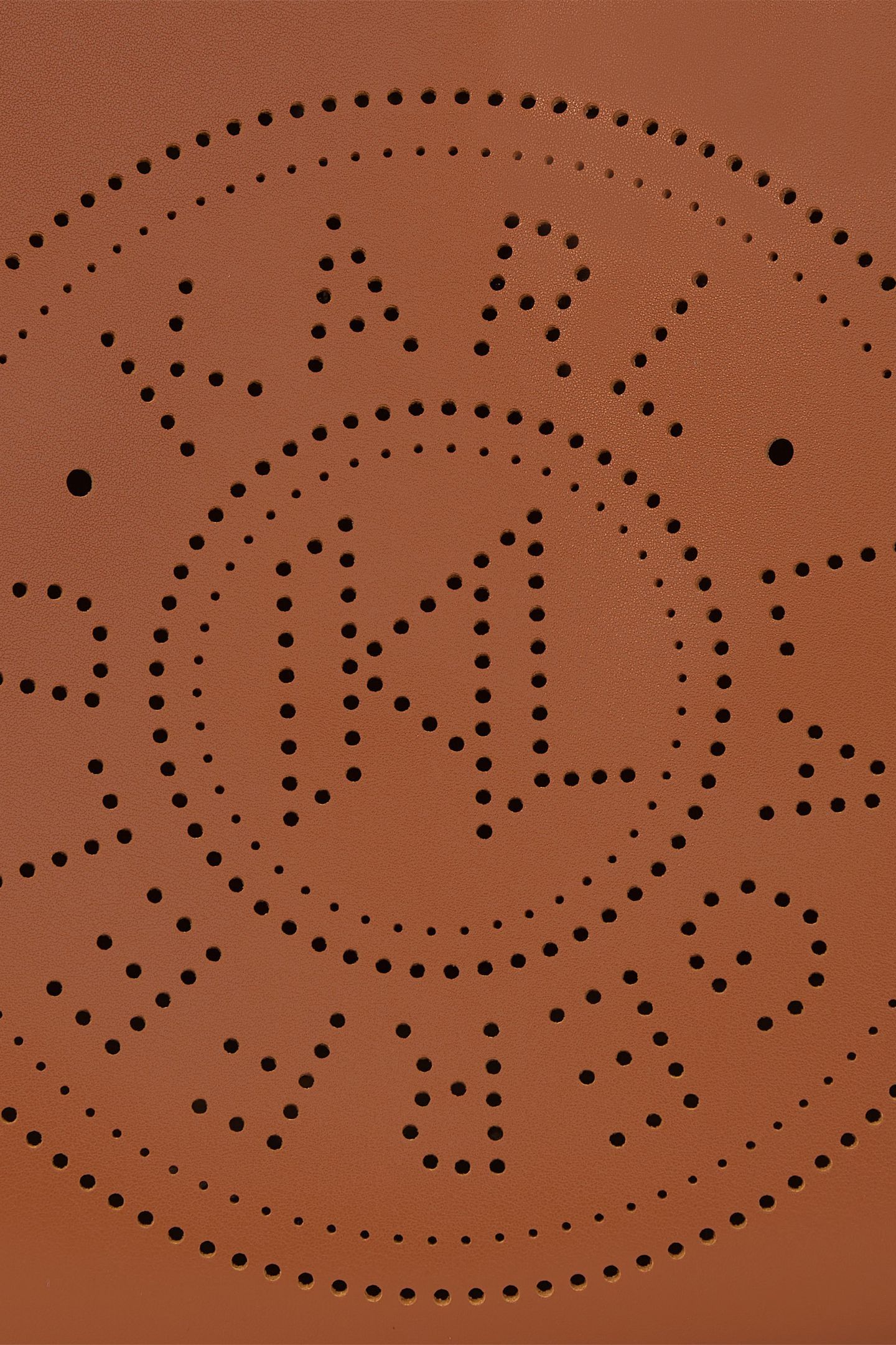 K/CIRCLE HOBO BAG PERFORATED DARK TAN 3