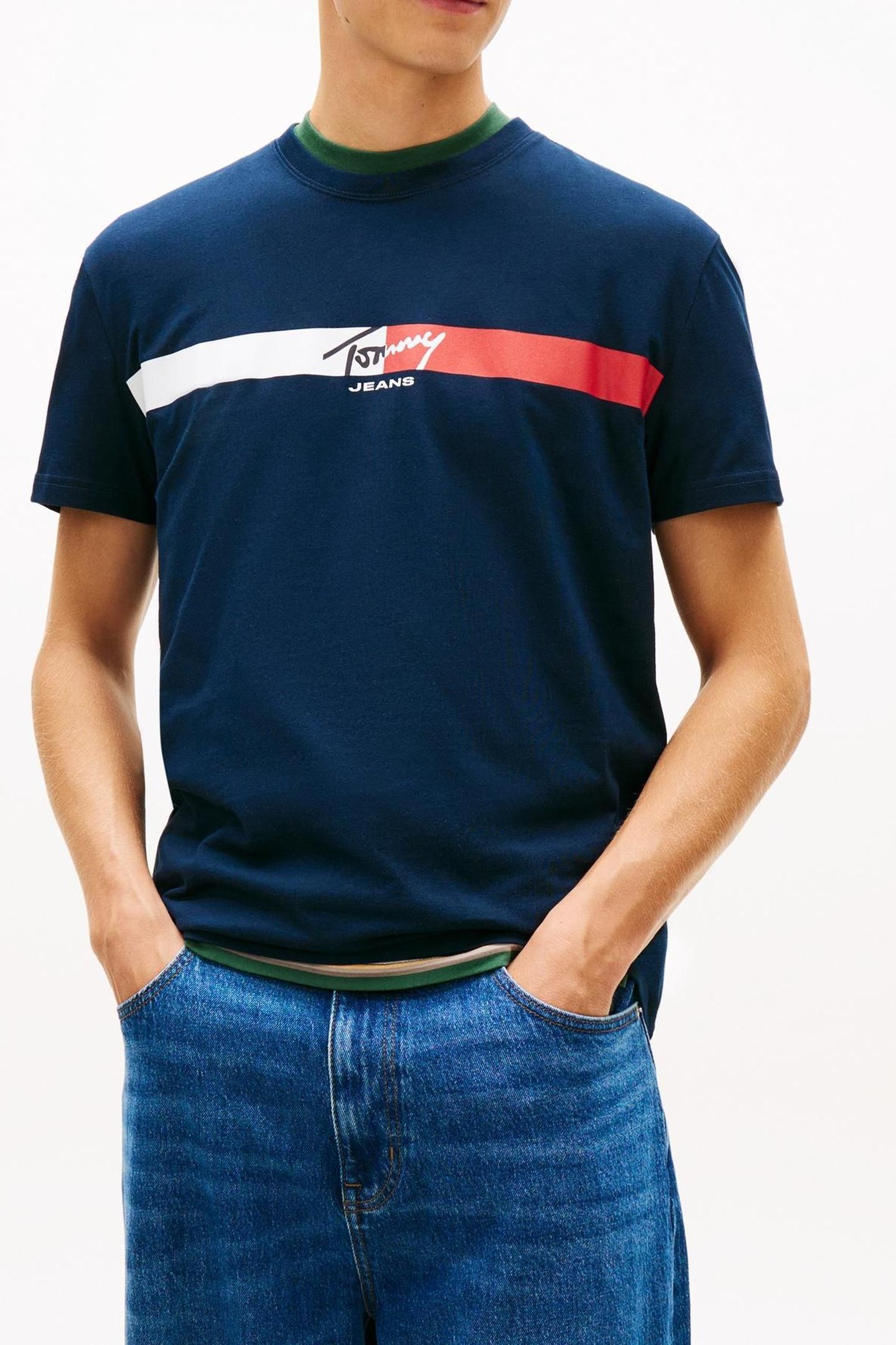 TJM REGULAR SIGNATURE T-SHIRT DARK NIGHT NAVY 1