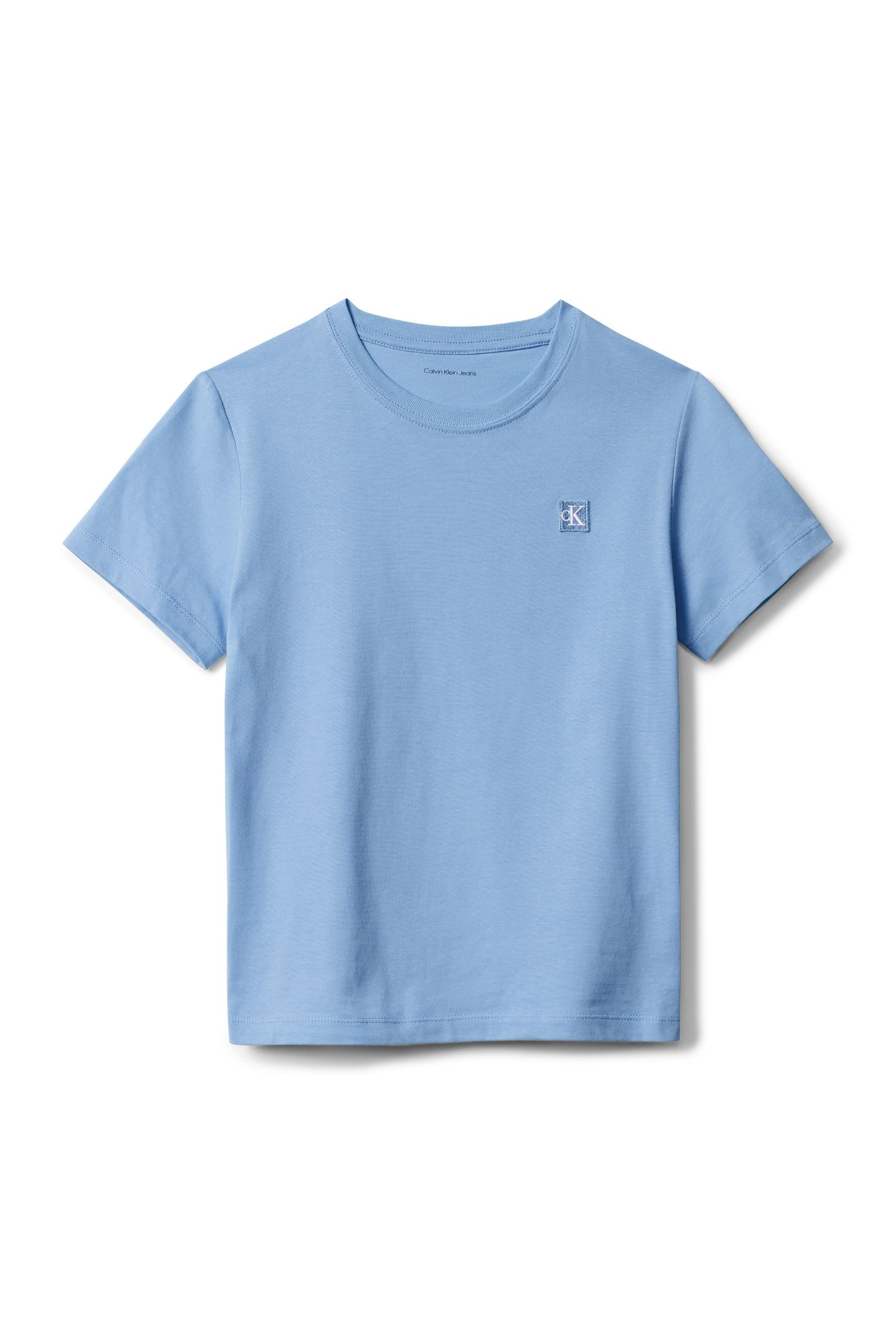 UNISEX MONO MINI BADGE REGULAR T-SHIRT FADED DENIM 4