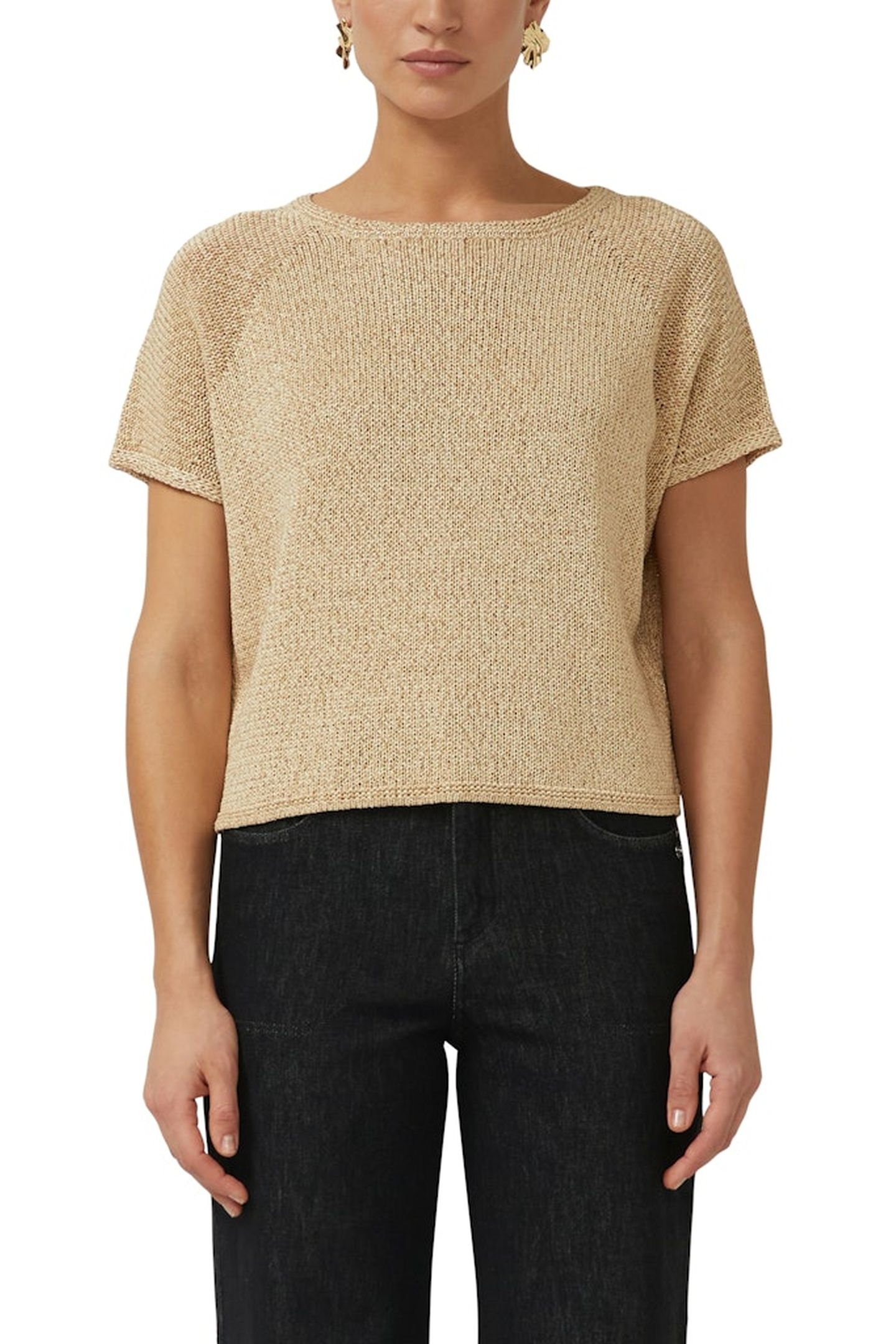 S.OLIVER PULLOVER SHORTSLEEVE BROWN 3