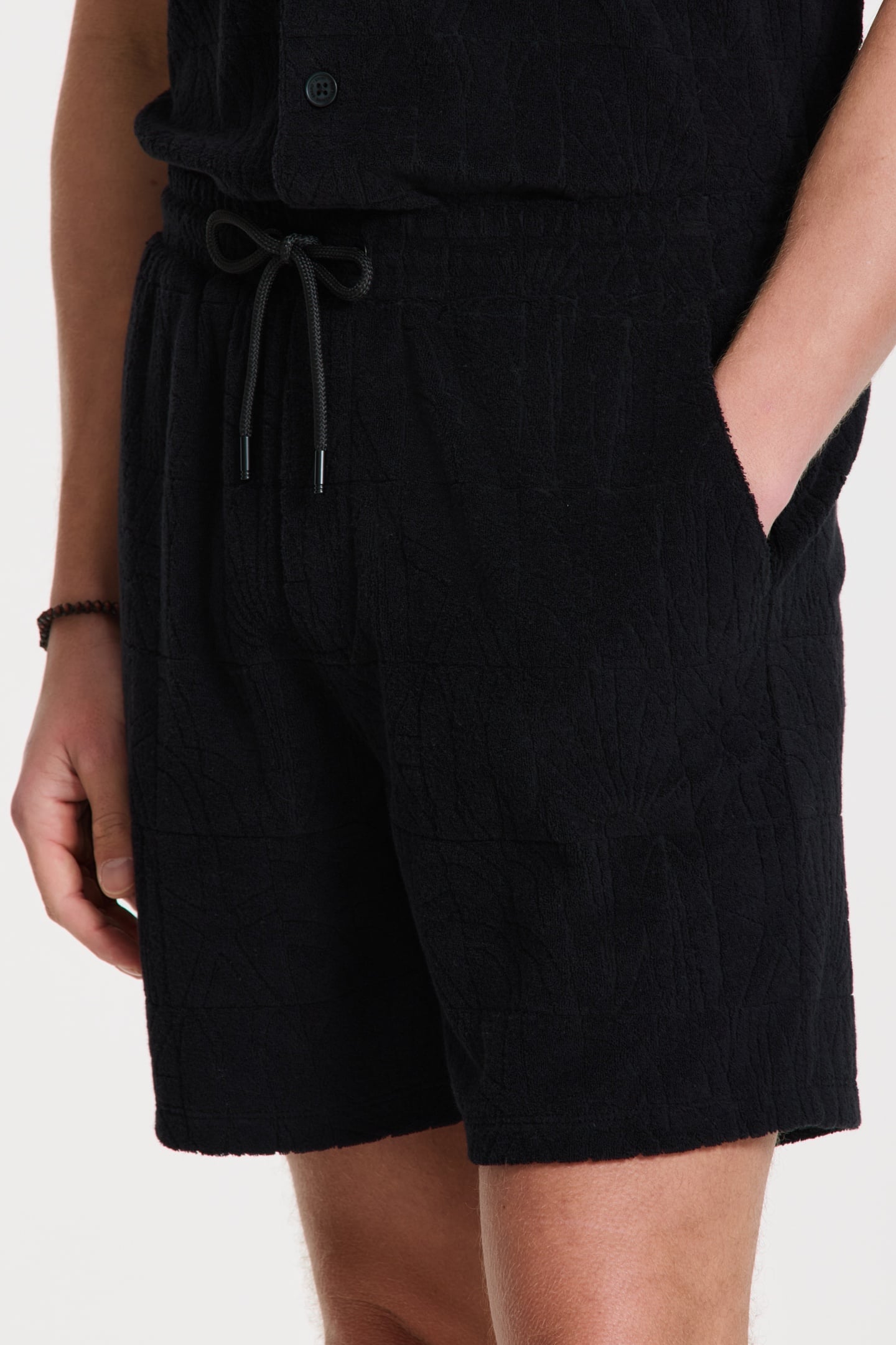 TONY TOWELING SHORTS GEO SUN BLACK GEO SUN 8