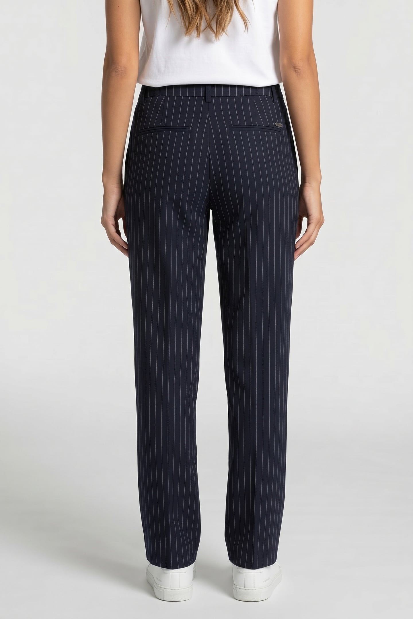 EDIE PANT NIGHT BLUE PINSTRIPE 2