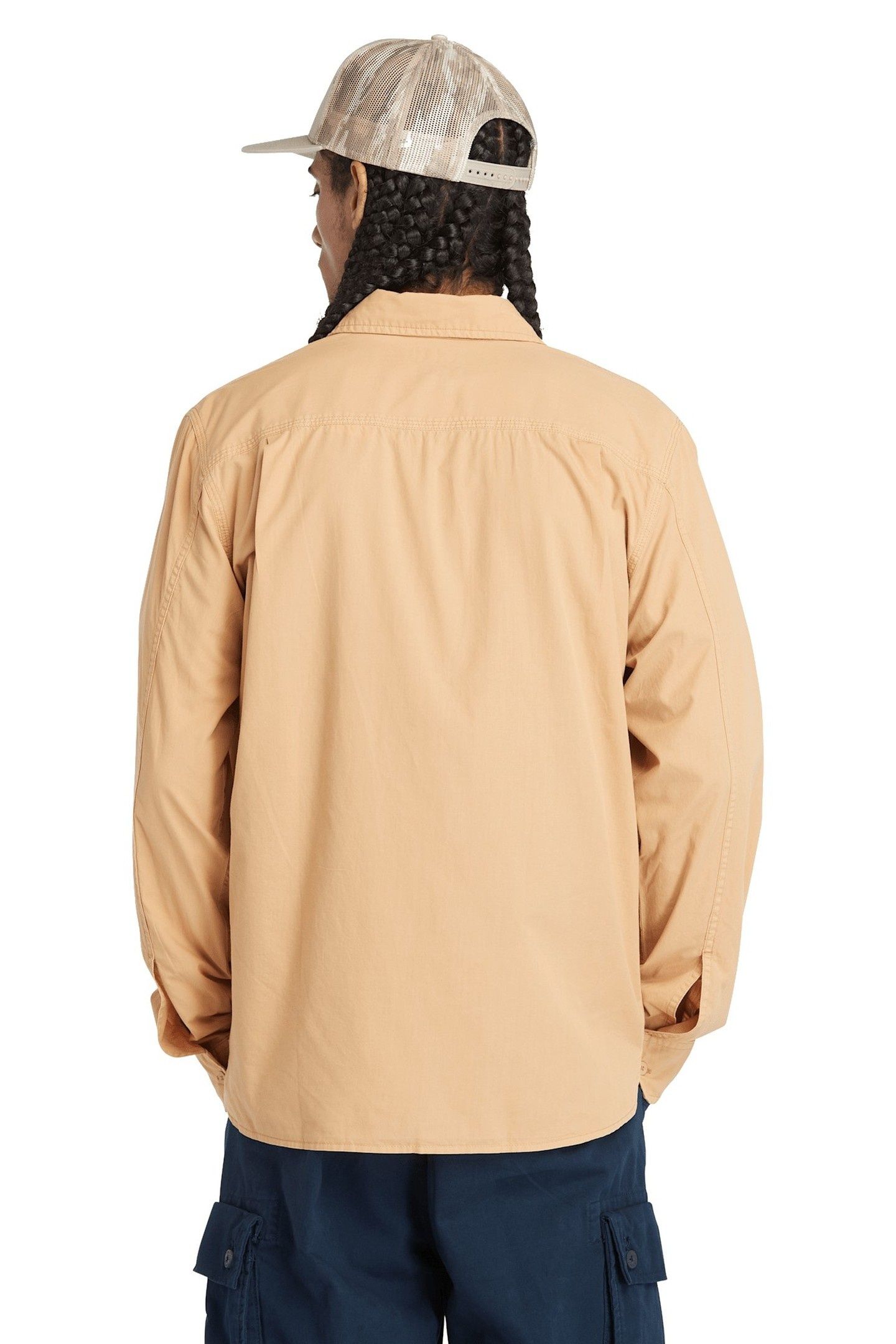 GARMENT DYE POPLIN SHIRT LIGHT WHEAT B 3