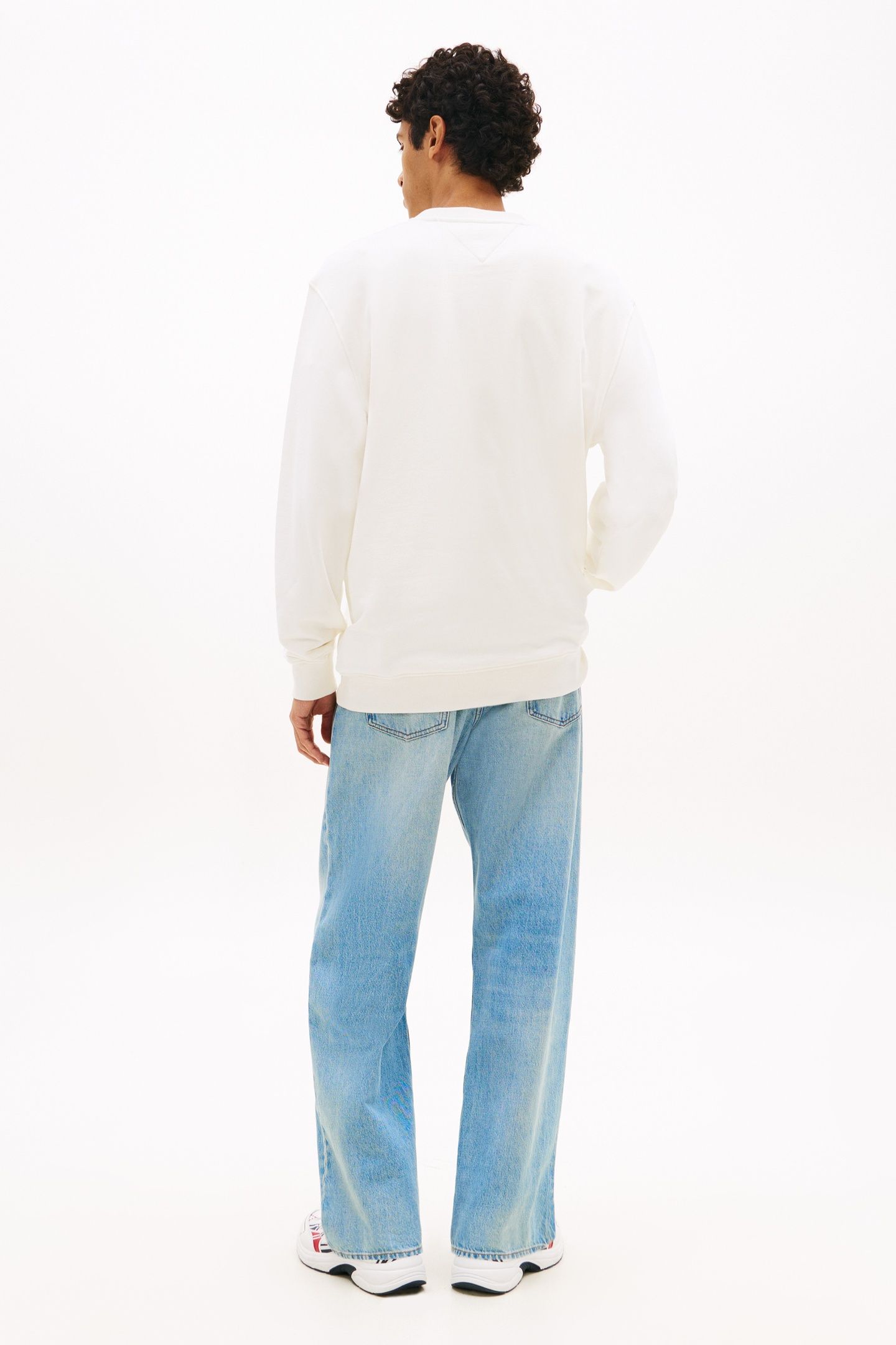 TJM REGULAR SIGN STRIPE SWEATSHIRT ECRU 3