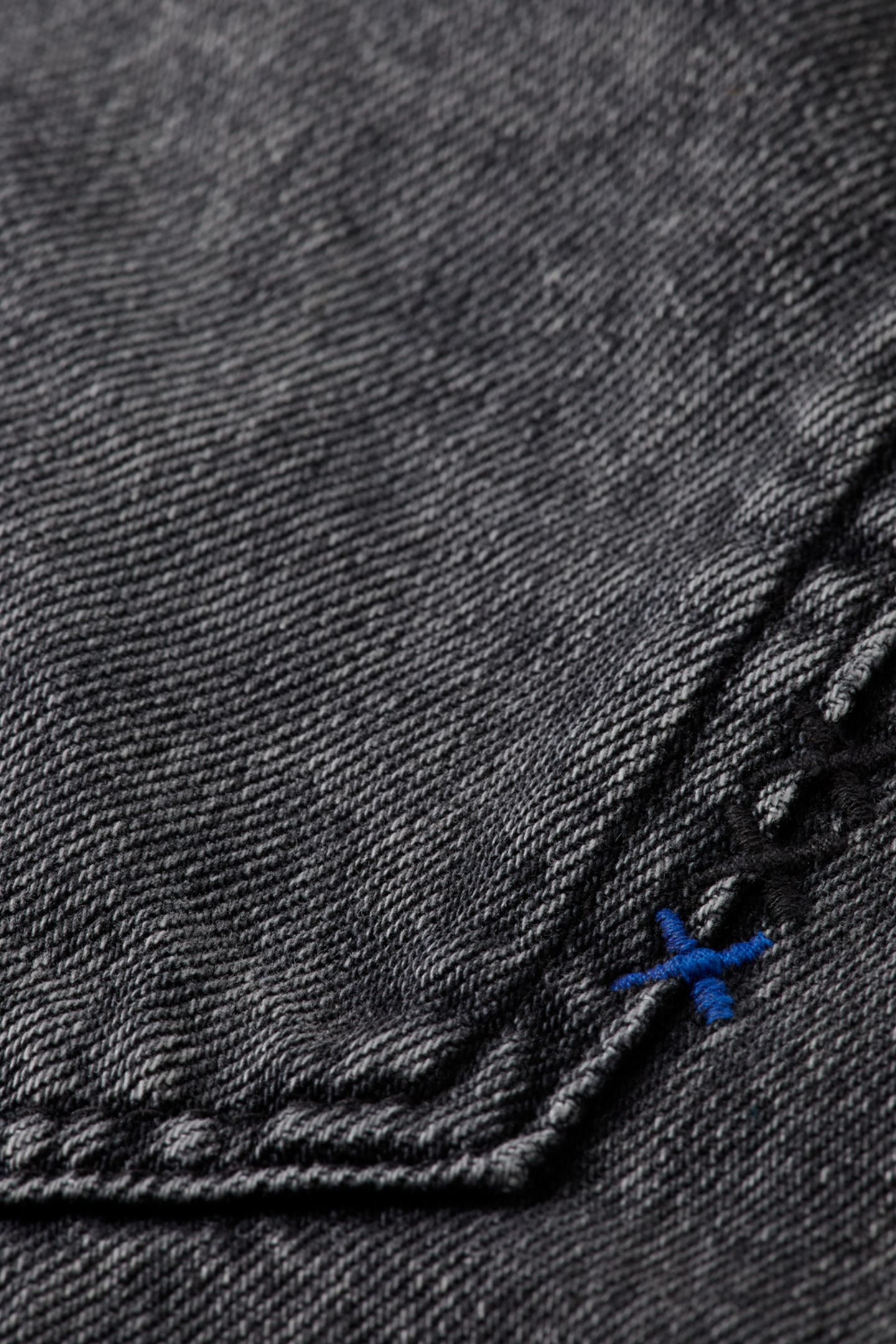 RIPPLE STRAIGHT JEANS — ABSOLUTE BLACK 7