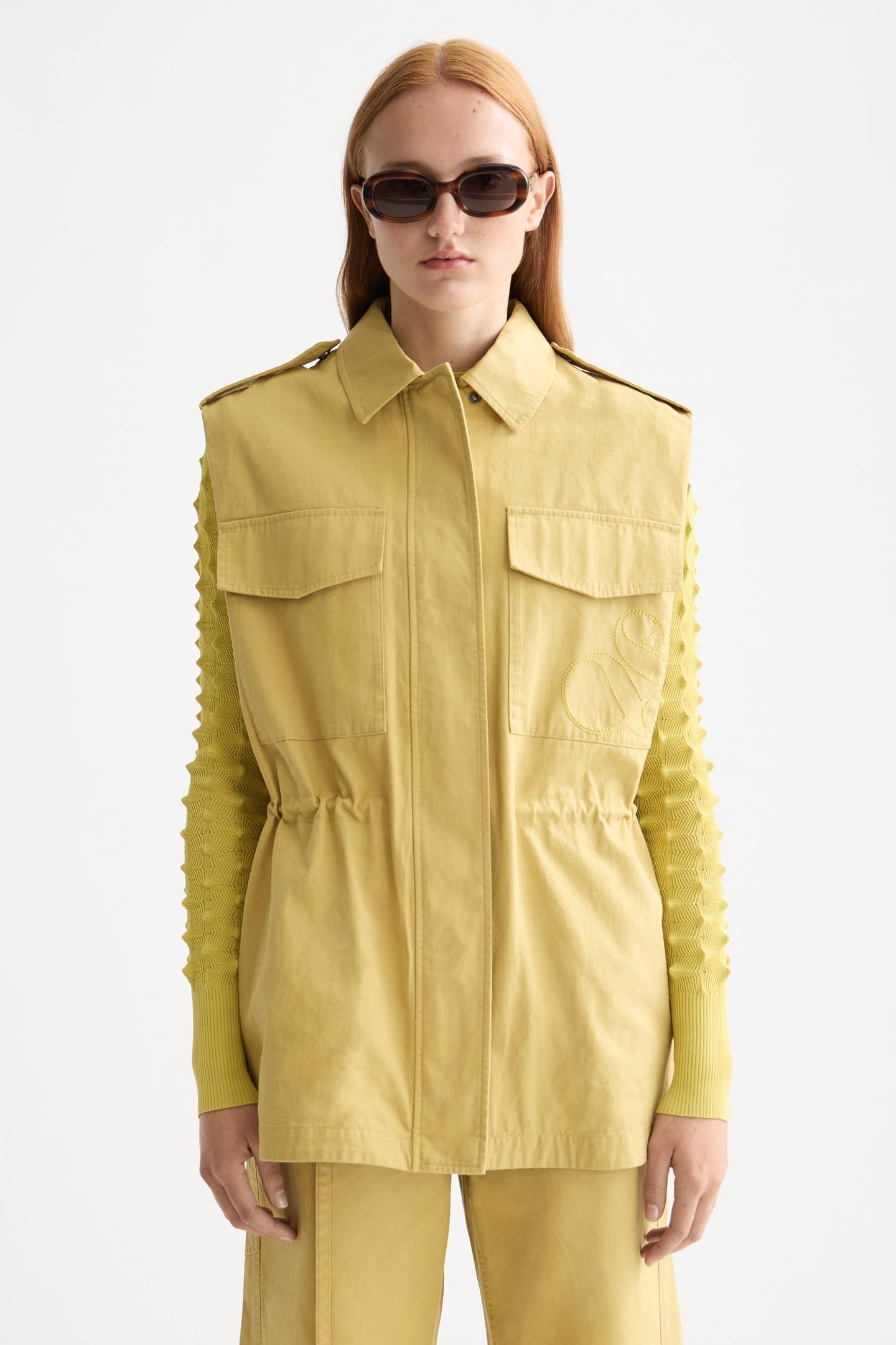 UTILITY GILET GOLDEN GREEN 1